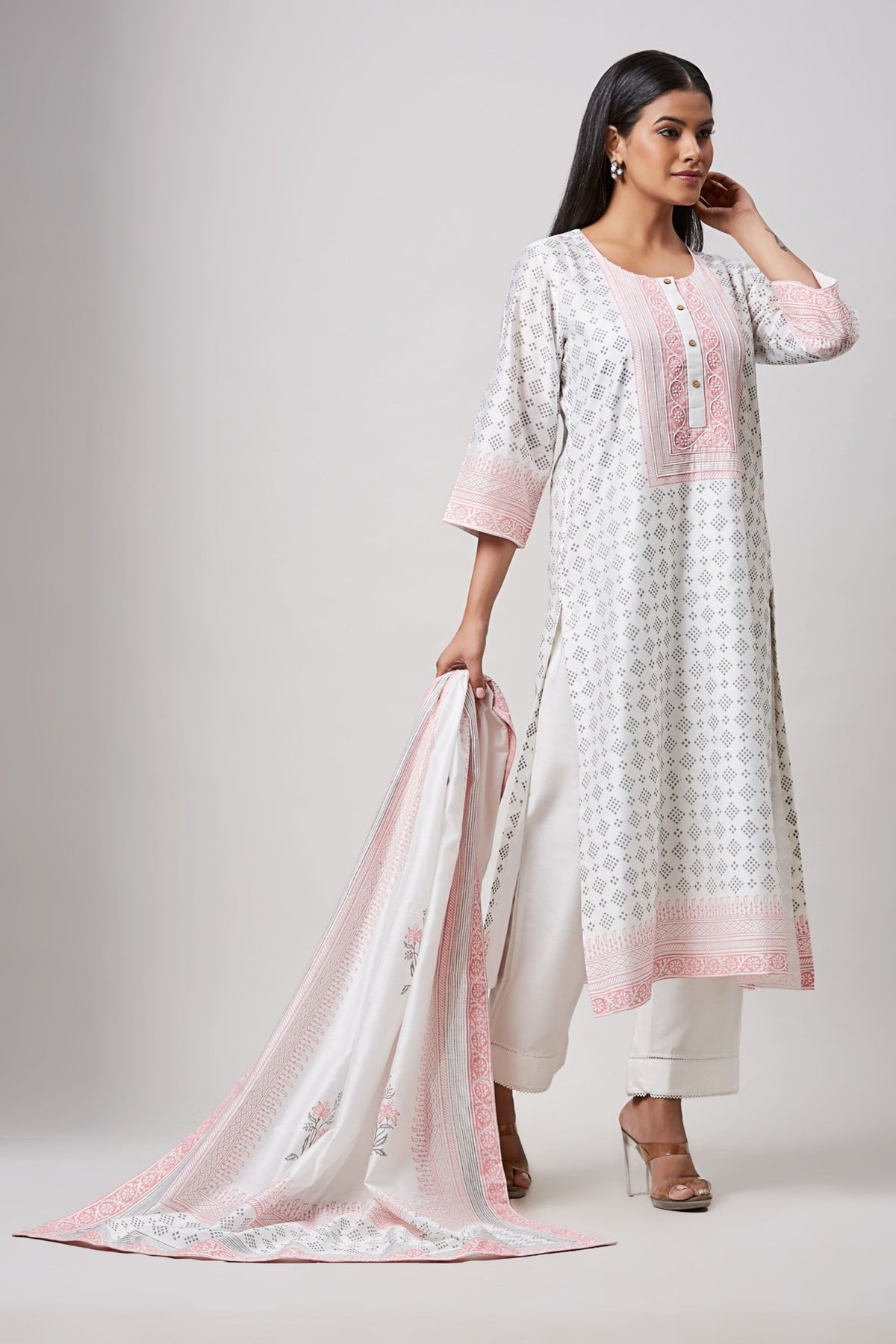 Block Printed Kurta Set