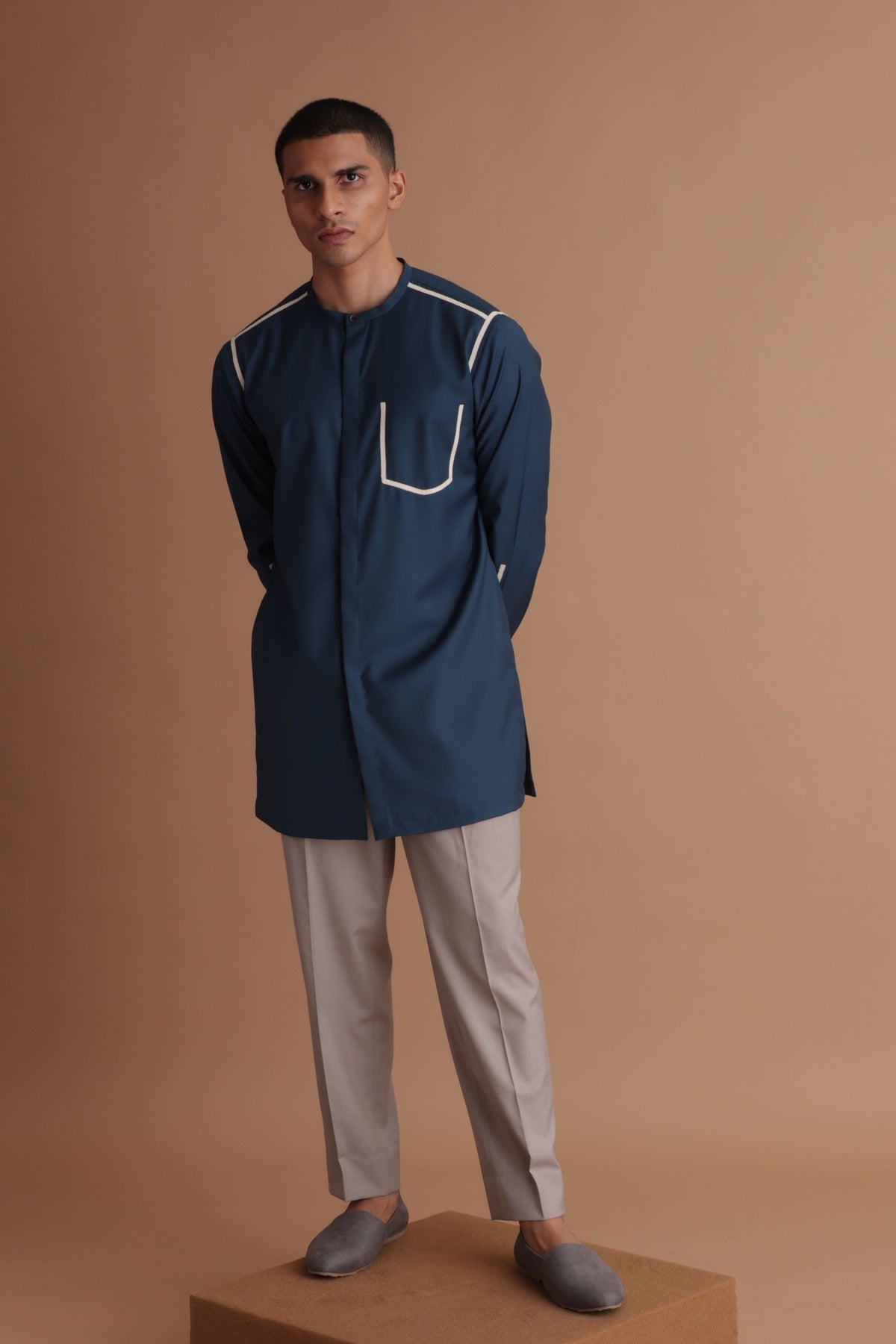 Teal Blue Kurta