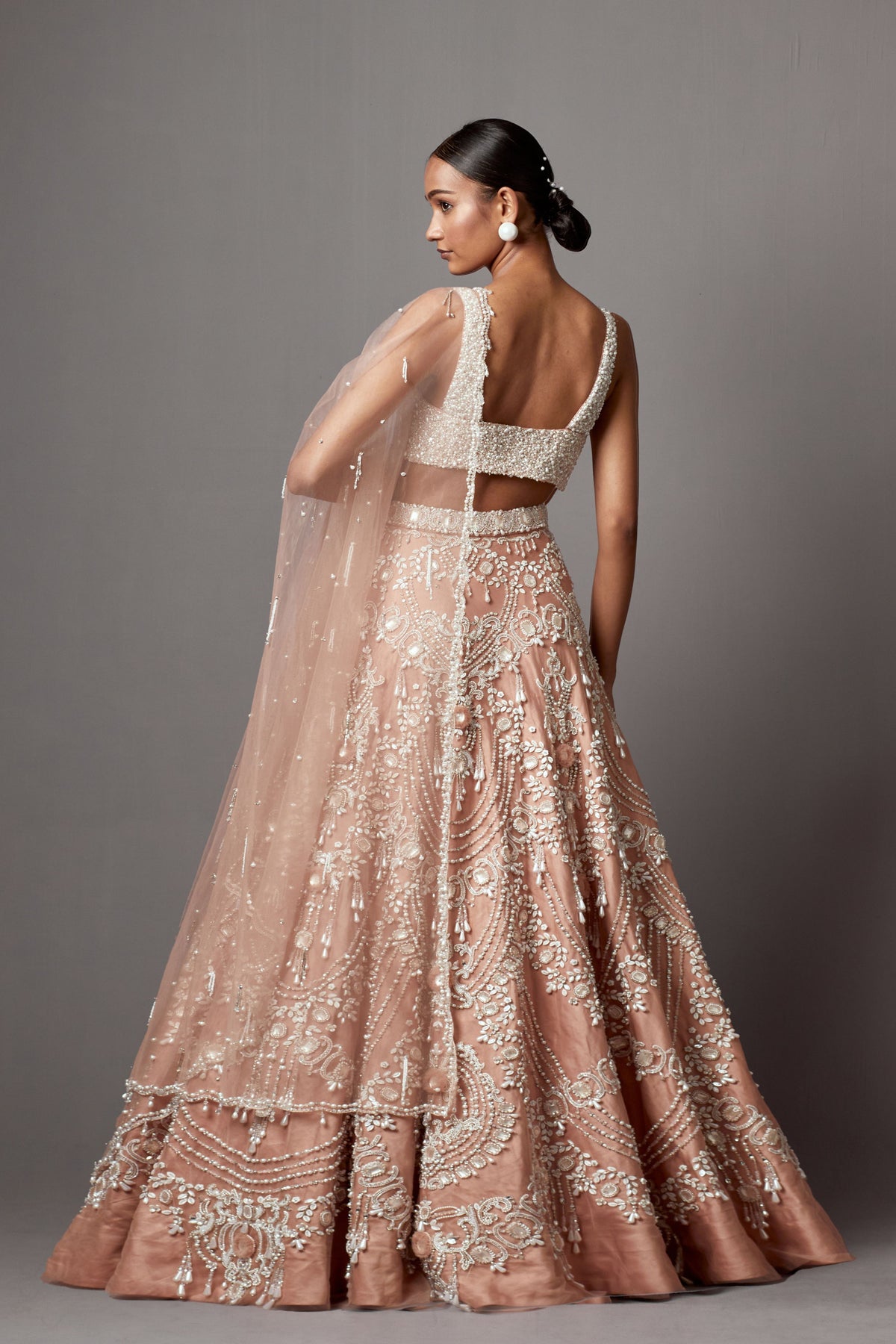 Dust Rose Lehenga Set