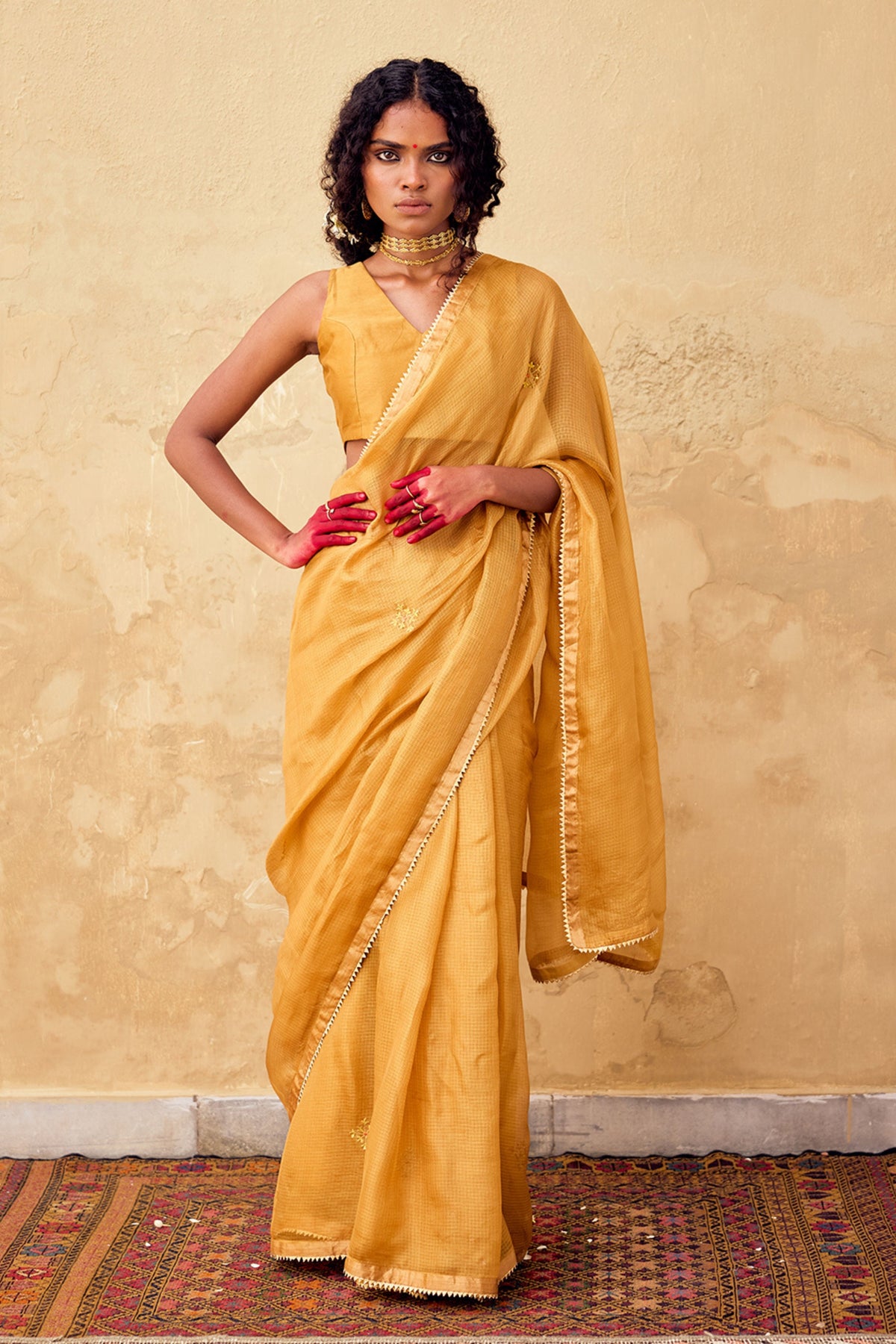 Dhoop Saree in Yellow