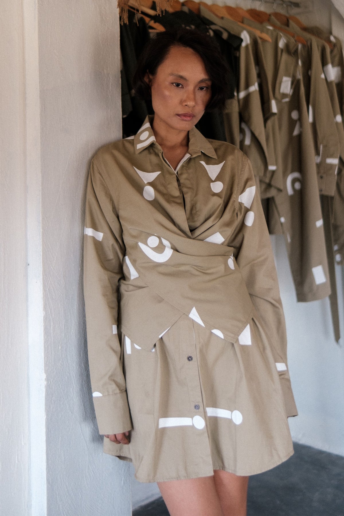 Khaki Triangle Seattle Shirt Dress