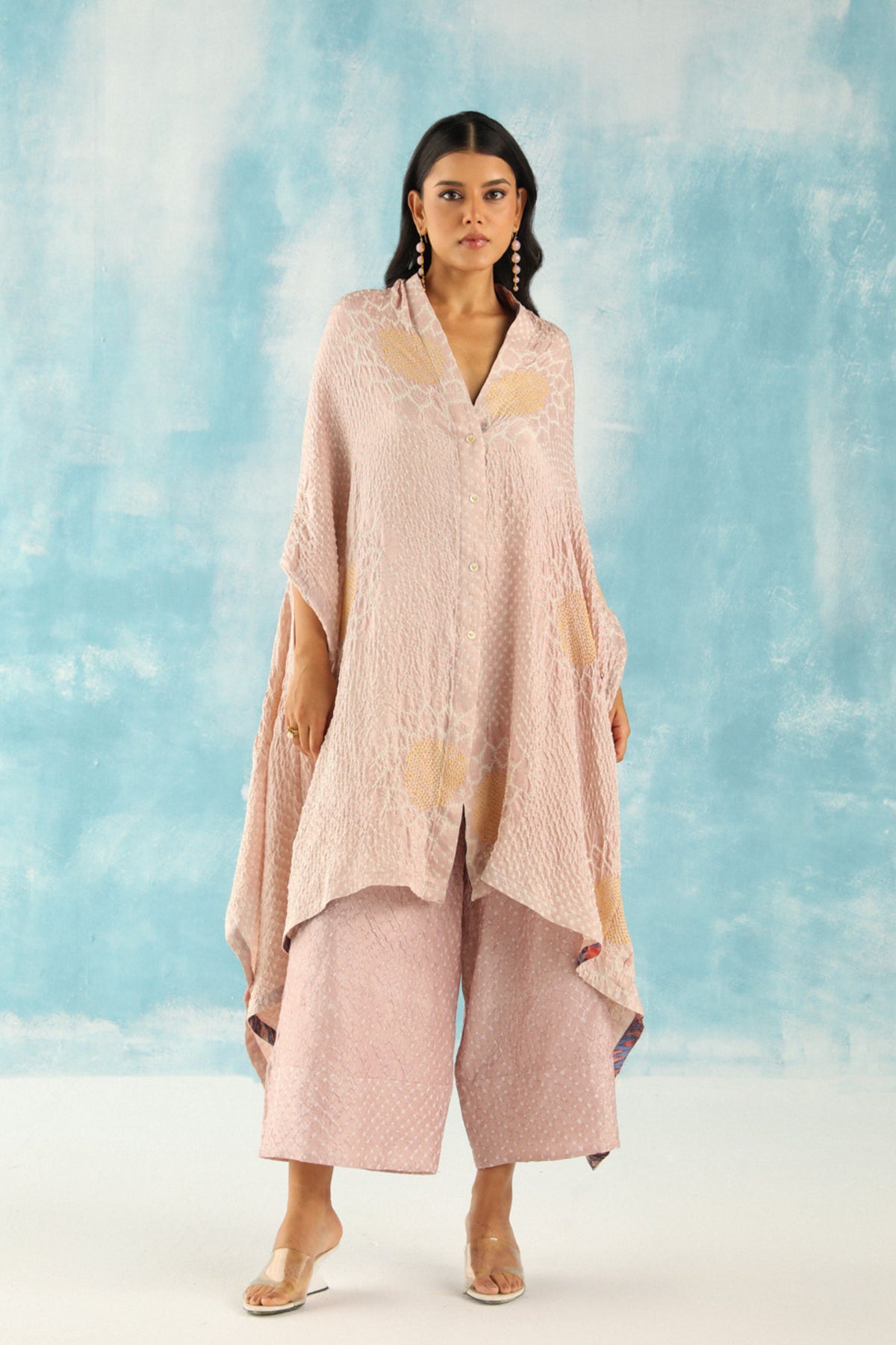 Blush Peach Cape Tunic