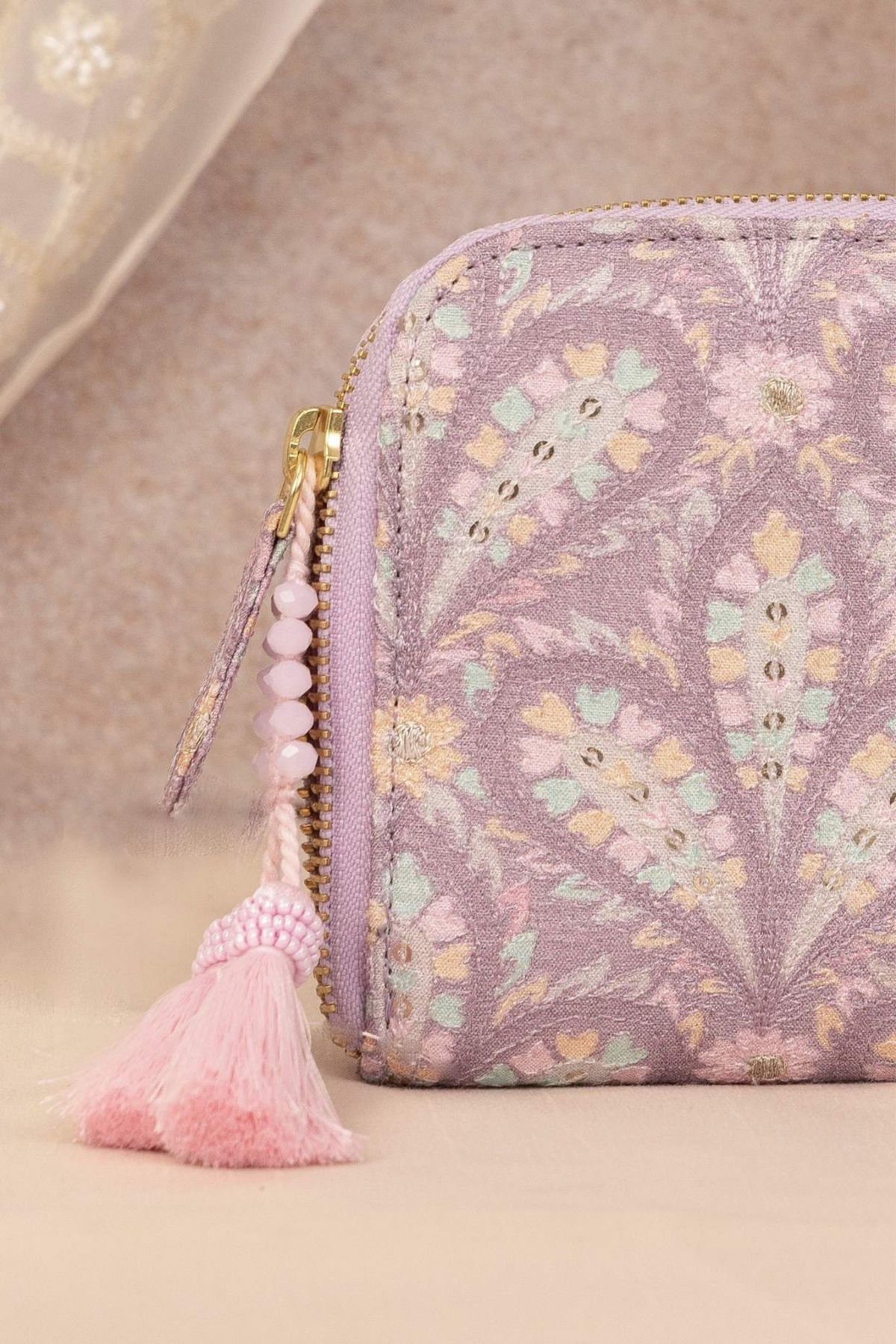 Violet Nyraa Embroidered Wallet