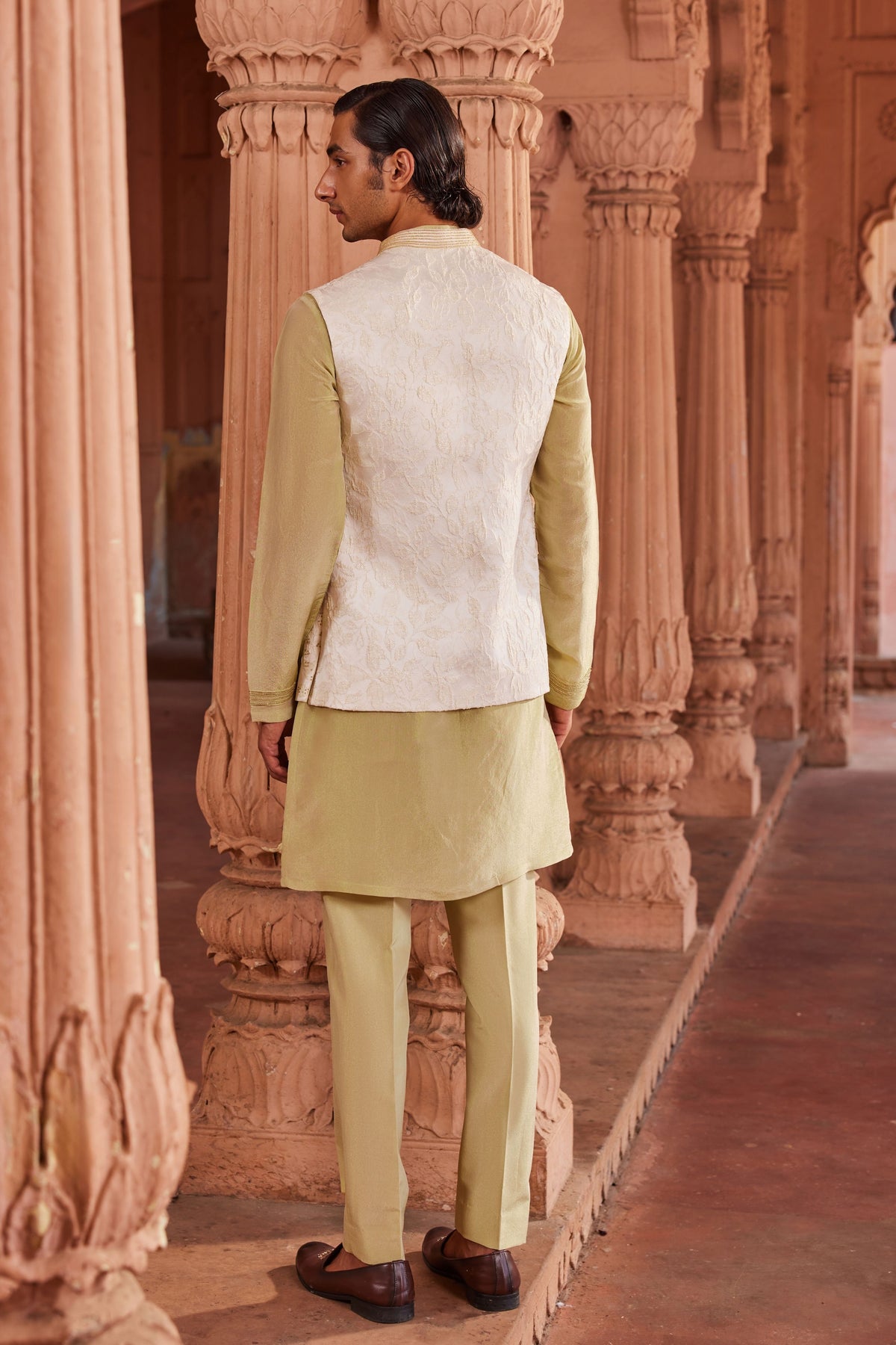 Jannat Silk Nehru Jacket Set