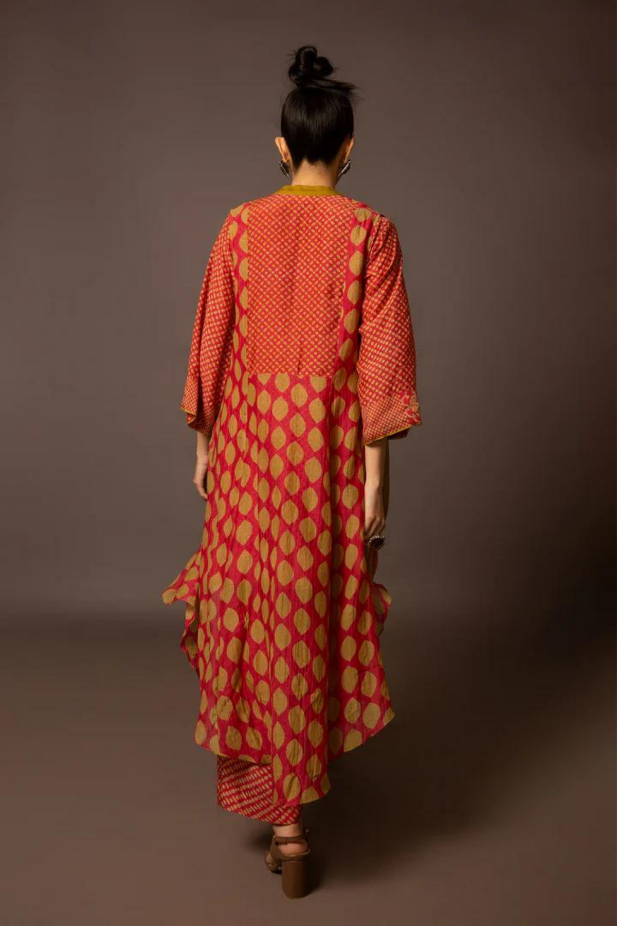 Printed Kurta Cape Set