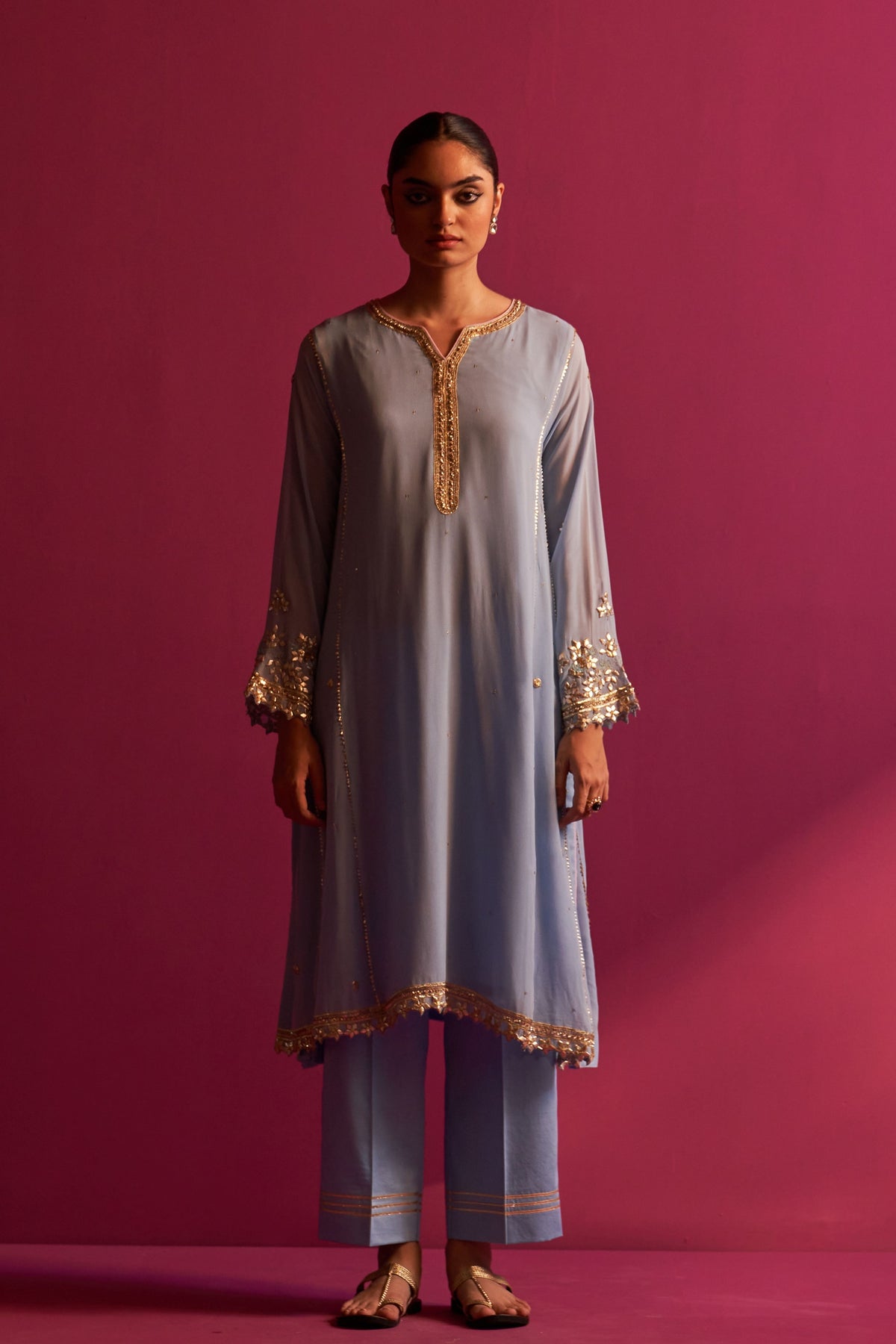 Powder Blue Hana Kurta Set