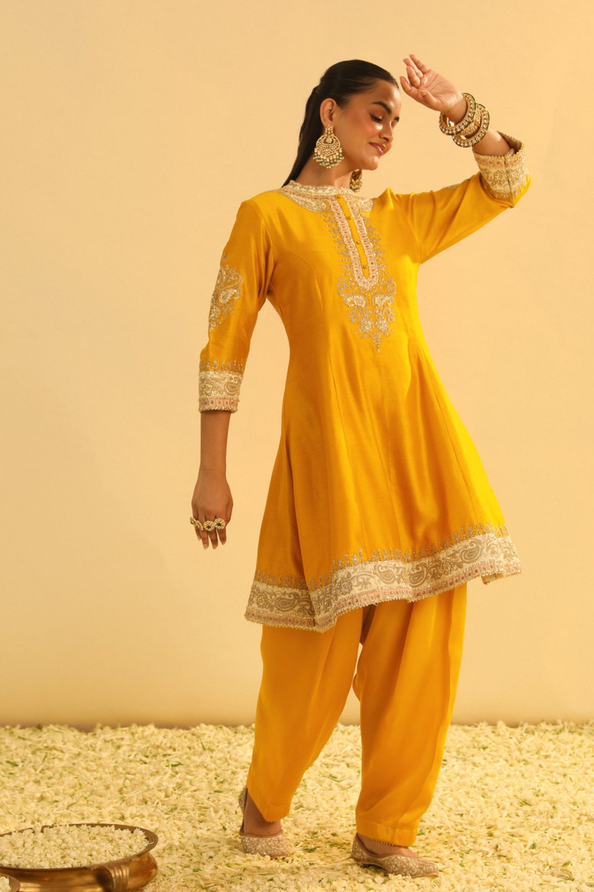 Amani Mustard Kurta Set