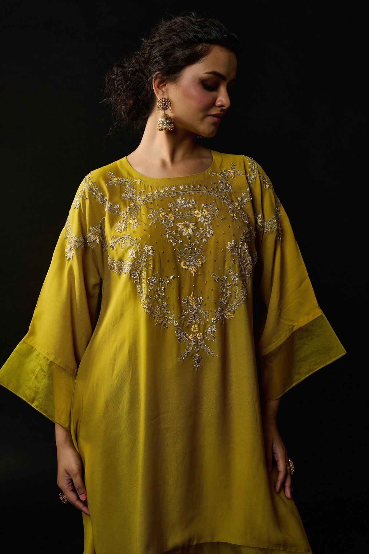 Zahra Lime Green Kurta Set