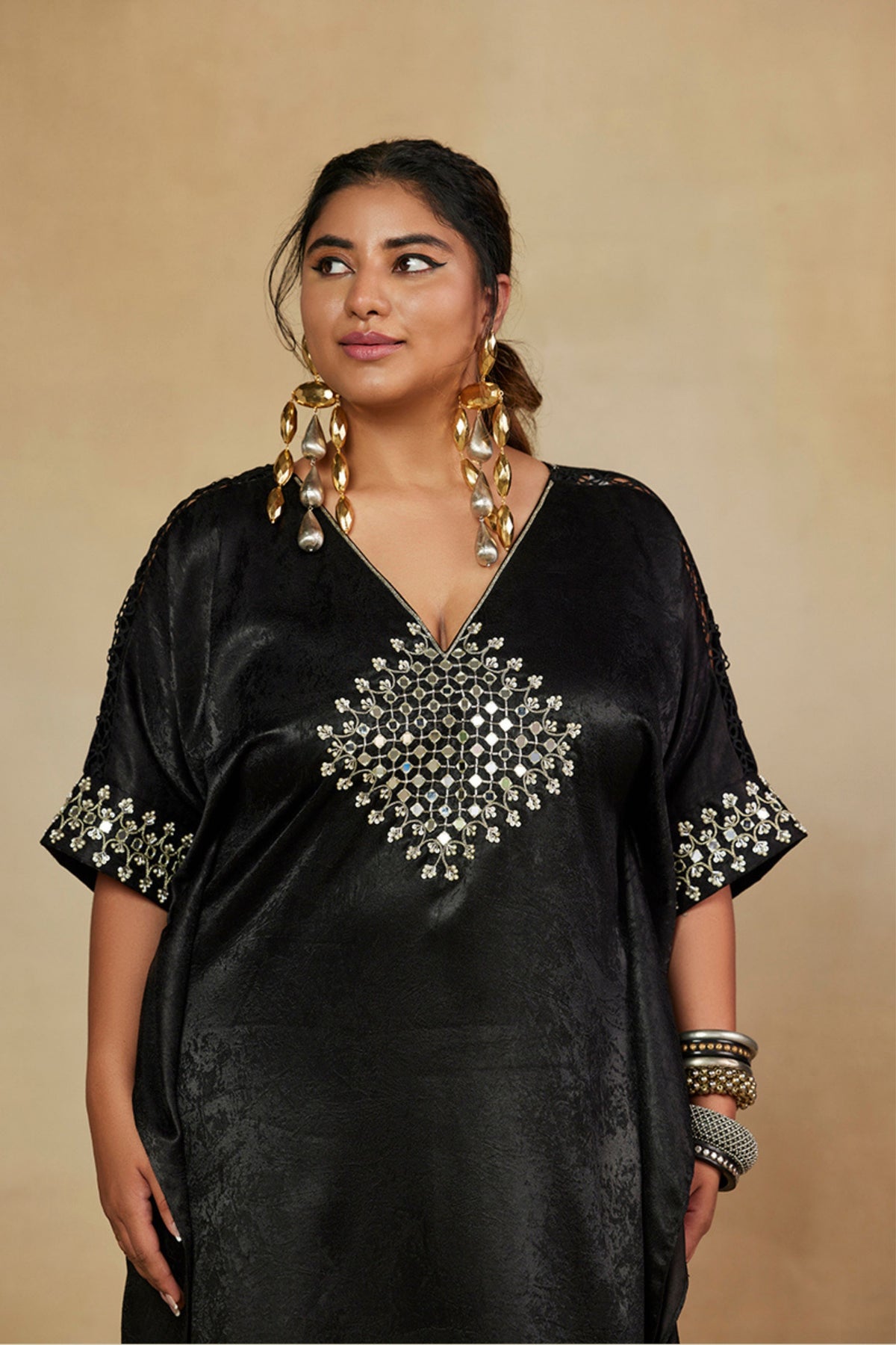 Black Mirror Work Kaftan Dress