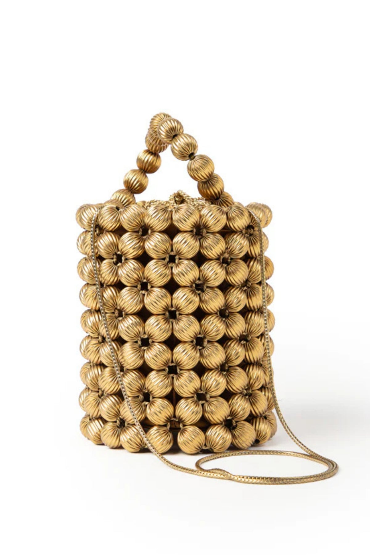 Maxima Gold Bucket Bag