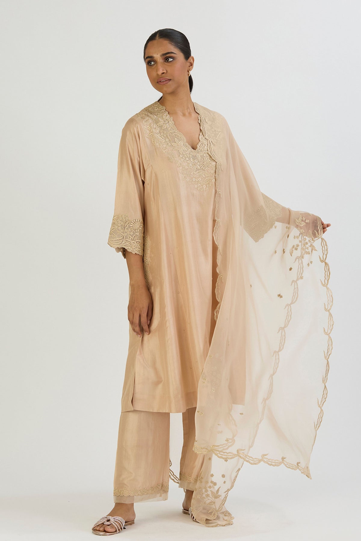 Beige Vriti Kurta and Pant