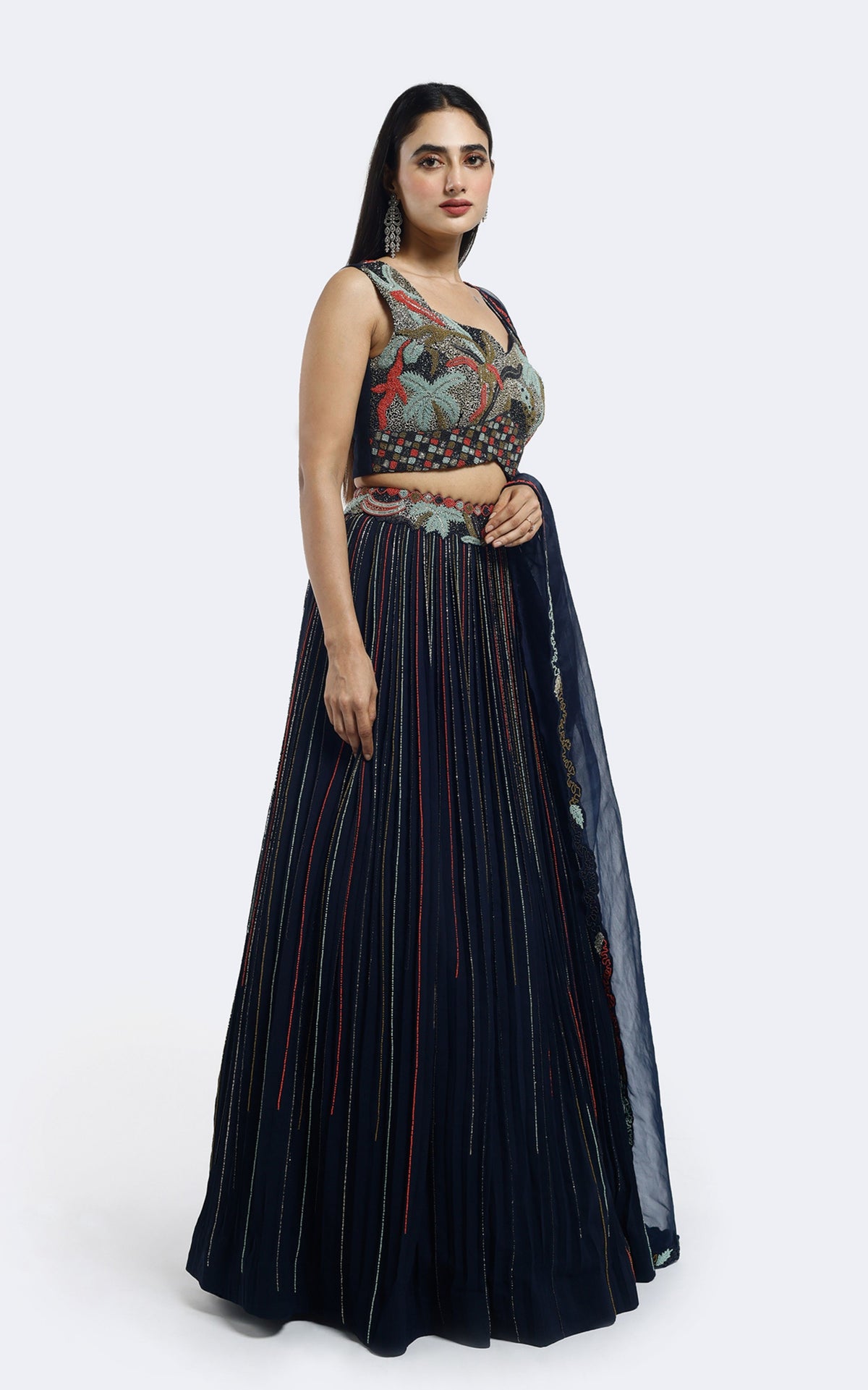 Tropical Embellished Lehenga Set