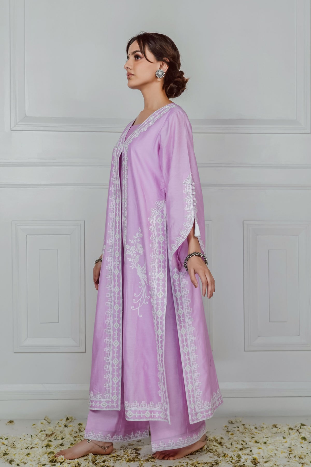 Pink Embroidery Kurta Set