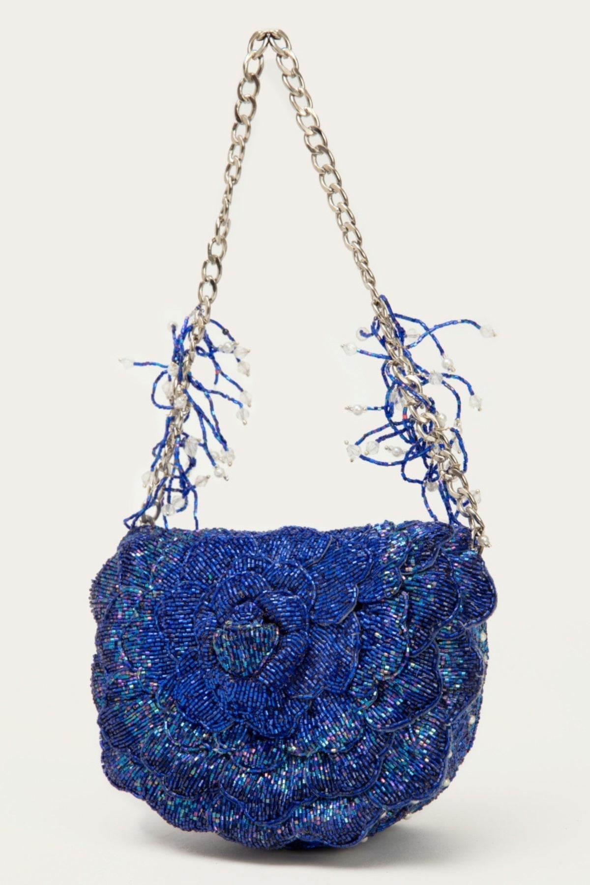 Coco Mini Beaded Sling – Electric Blue