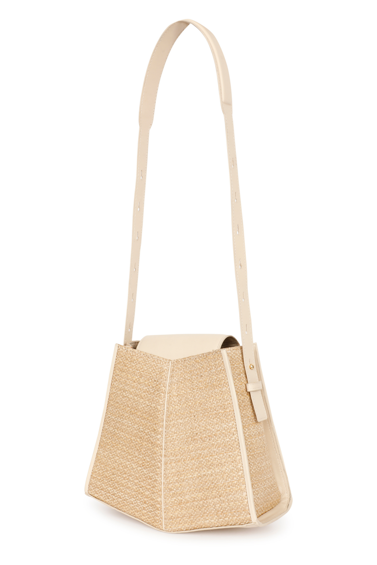 Fern Bucket Raffia Ivory Bag