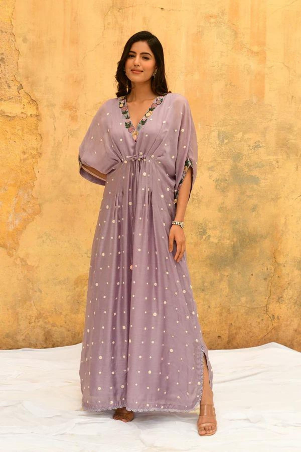 Lilac Orchid Long Kaftan