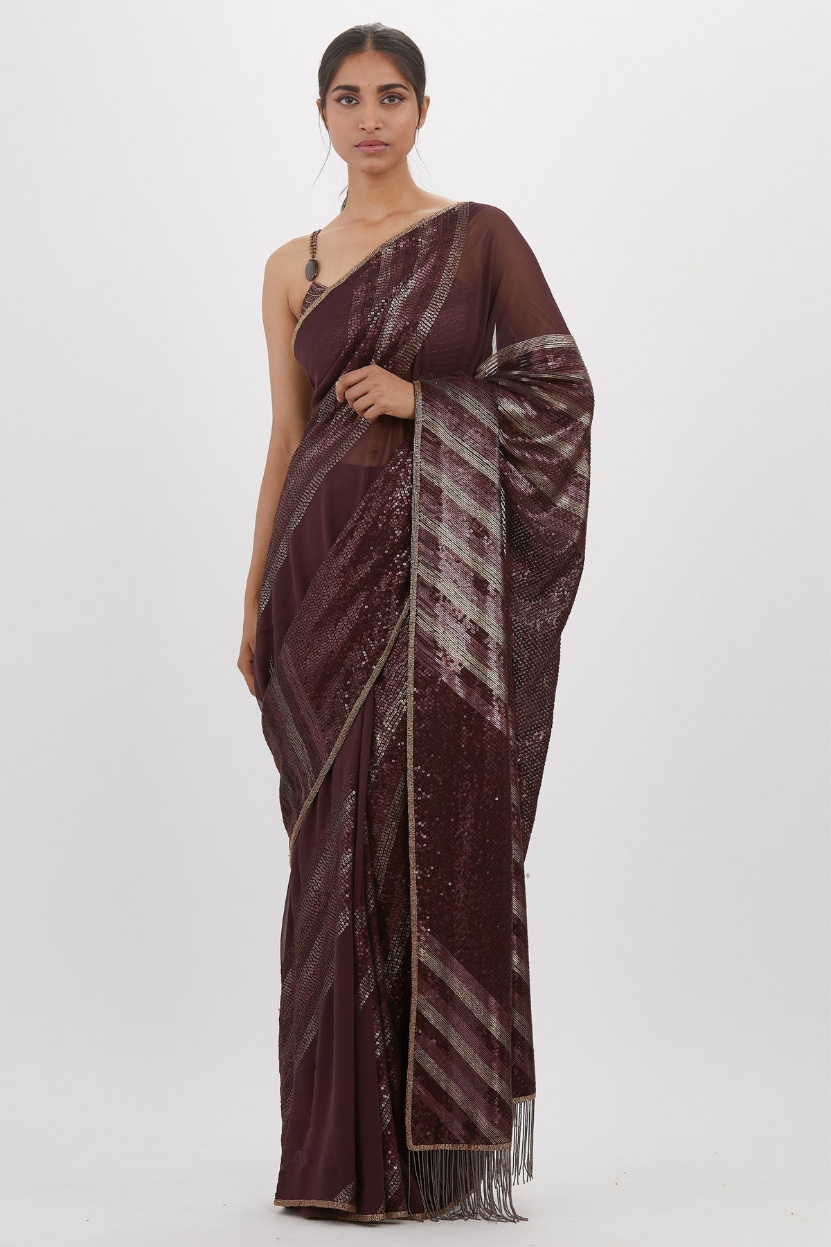 Vino Sequin Saree Set