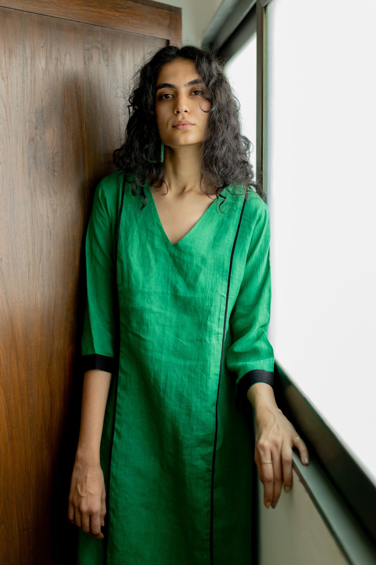 Bottle Green Kurta Set