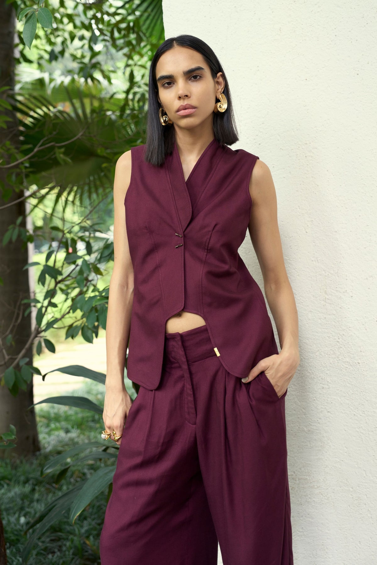 Plum Fitted Co-ord Set