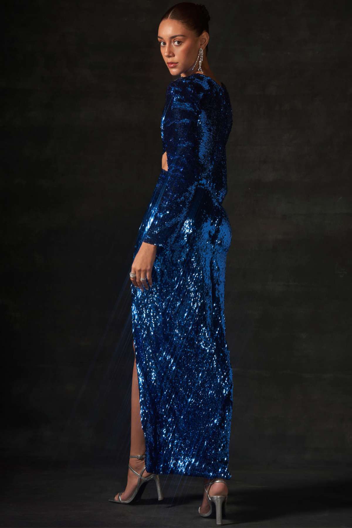 Cobalt Blue Sequin Dress