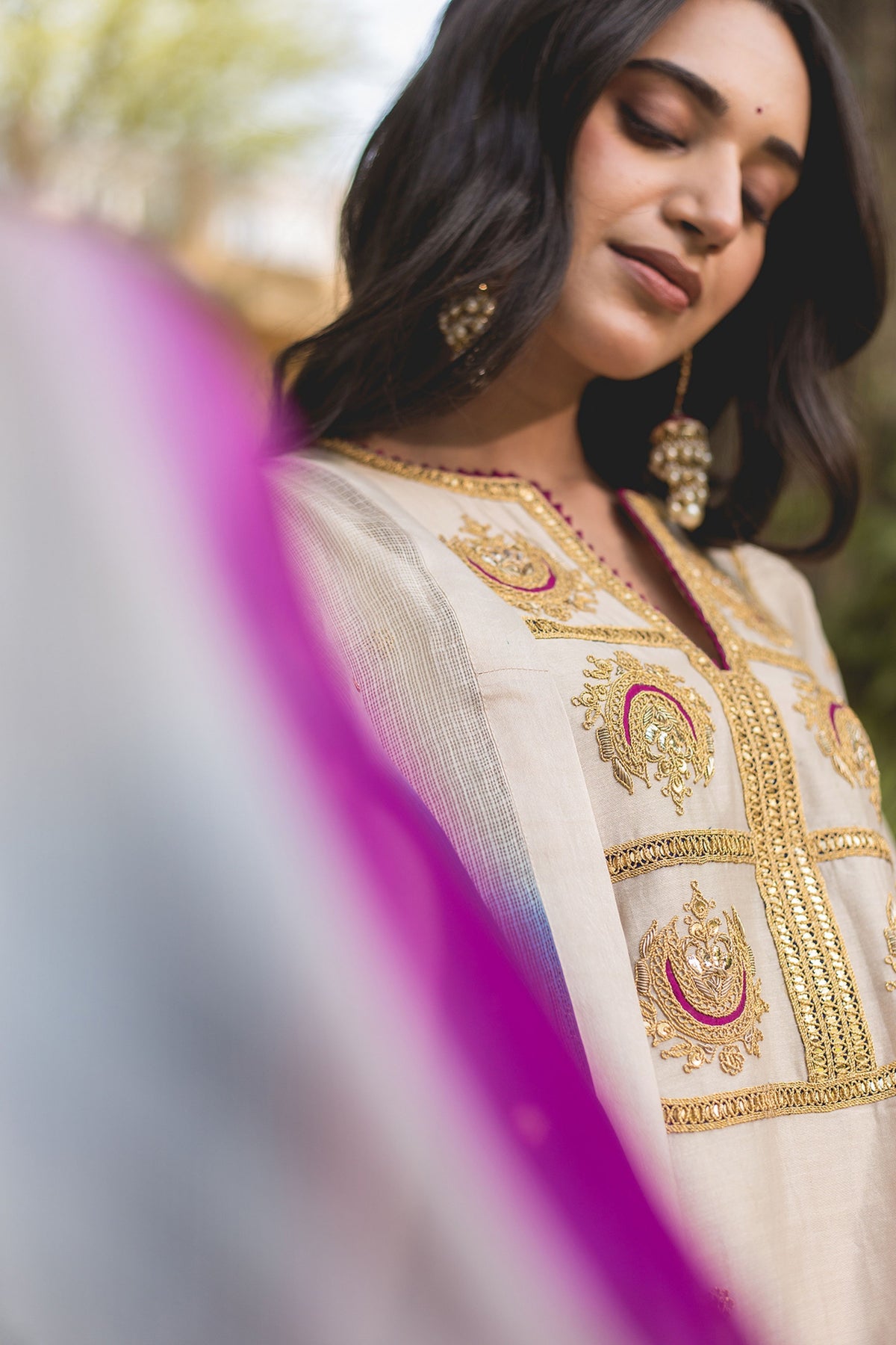 Silver Kurta Set