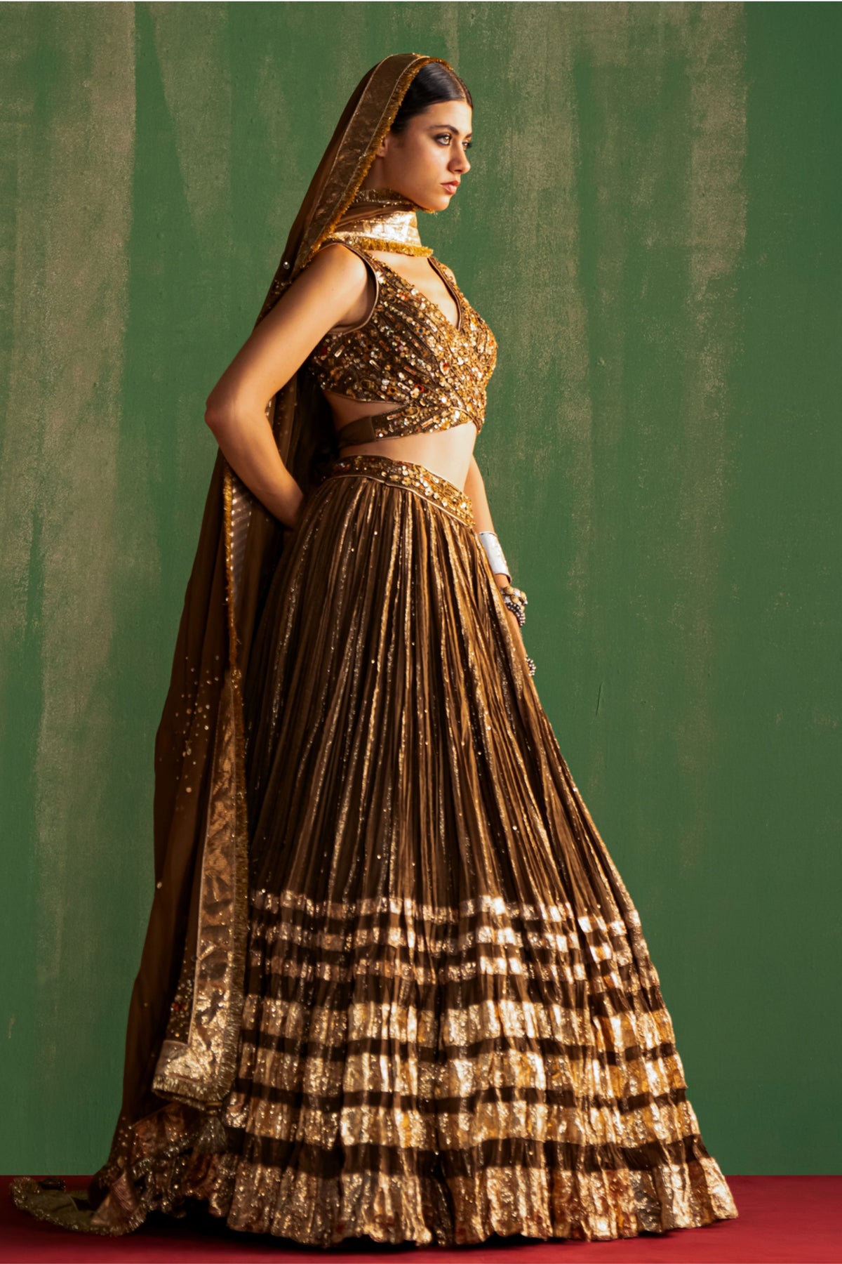 Ruchika Chanderi Lehenga Set