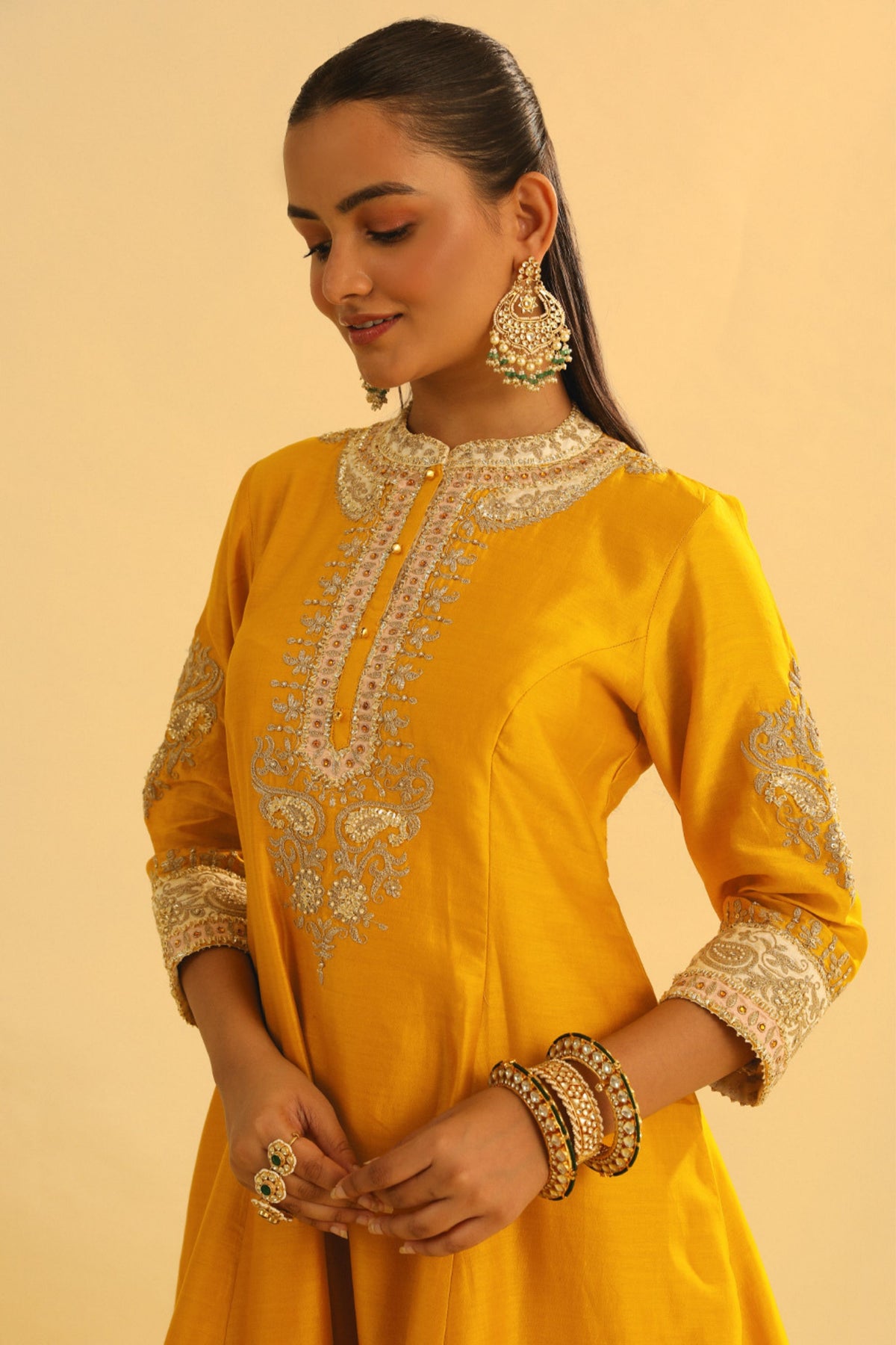 Amani Mustard Kurta Set