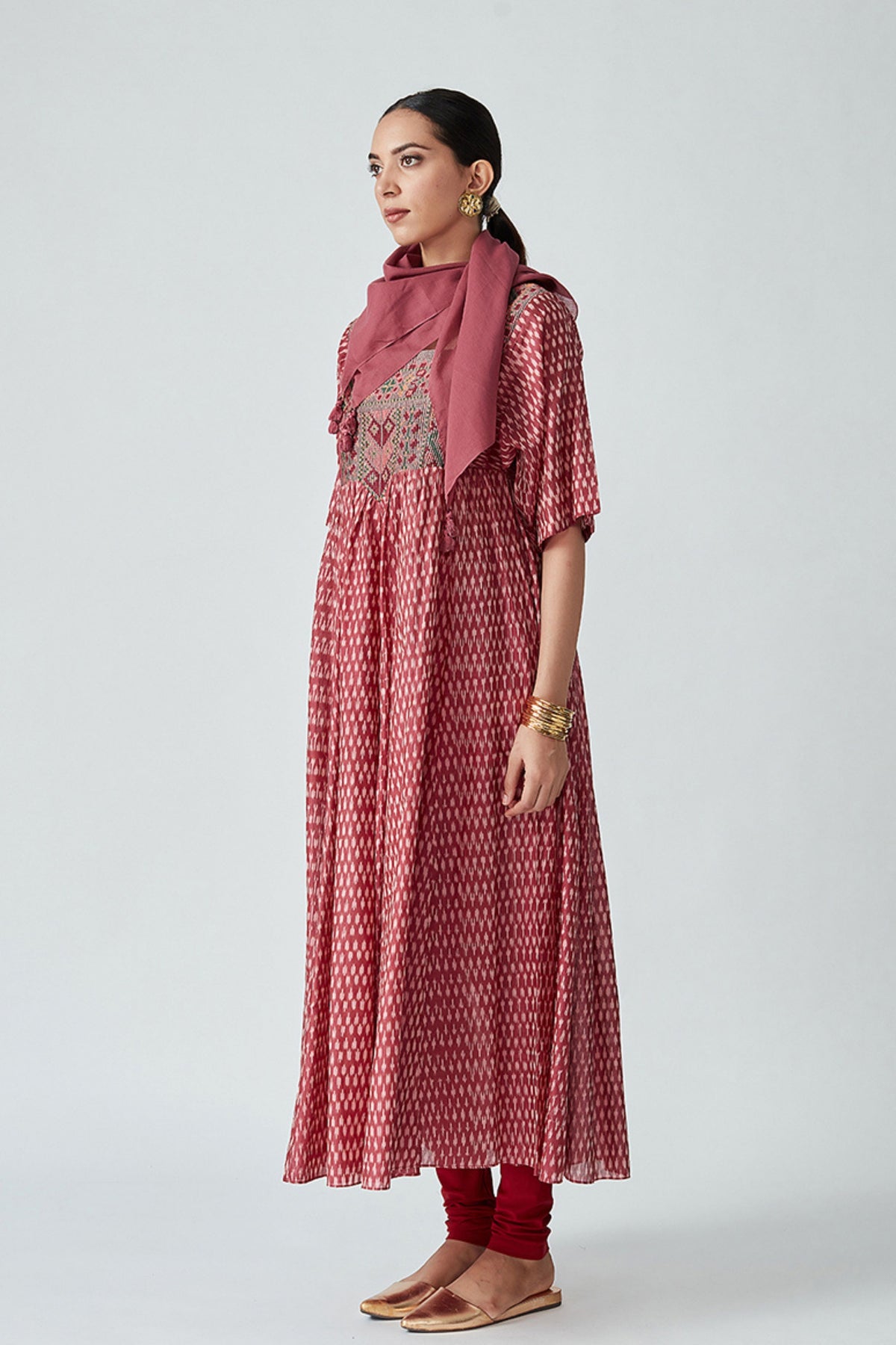 Adonis Handloom Ikat Kurta Set