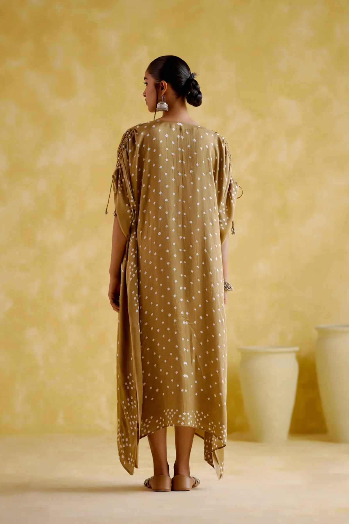 Dakshayani Beige Kaftan