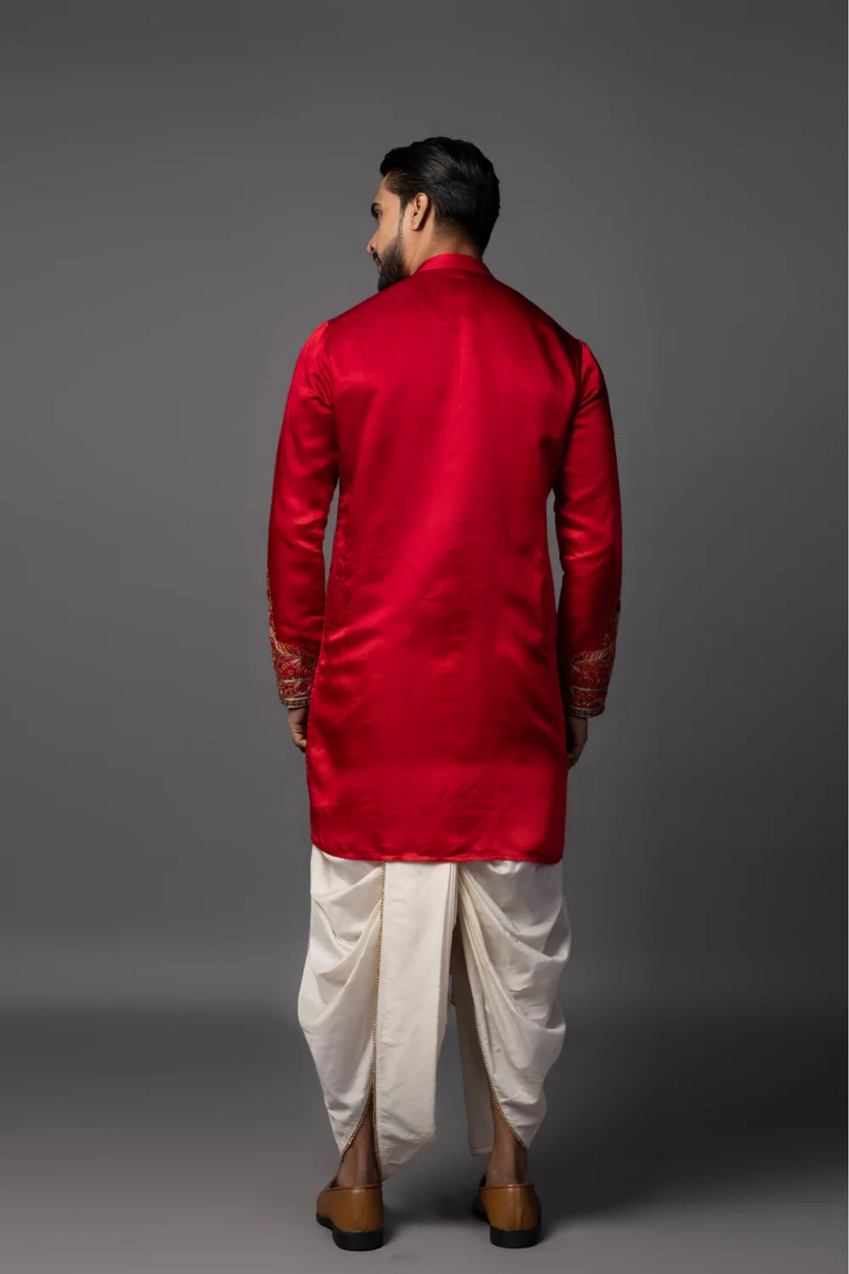 Crimson Enamel Kurta Set