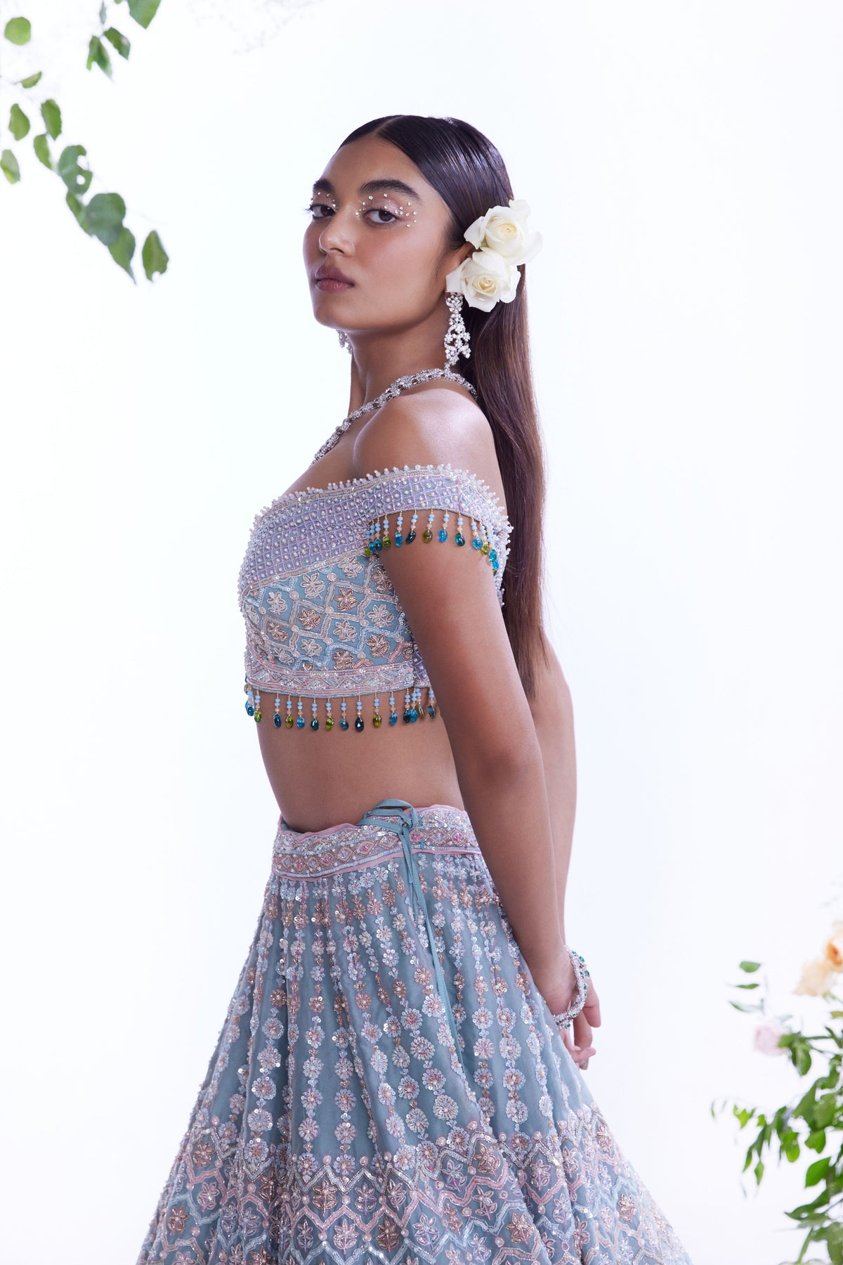 Sky Blue Lehenga Set