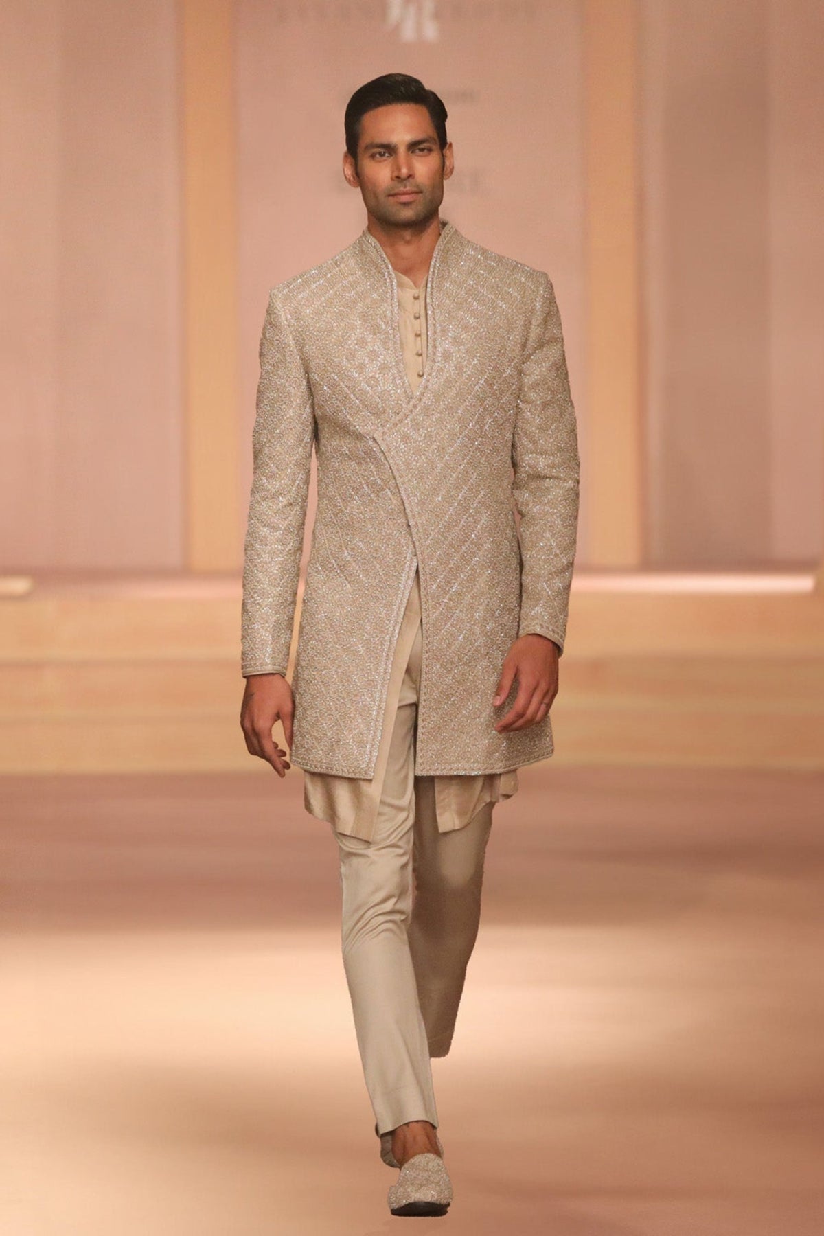 Gold Sherwani Set