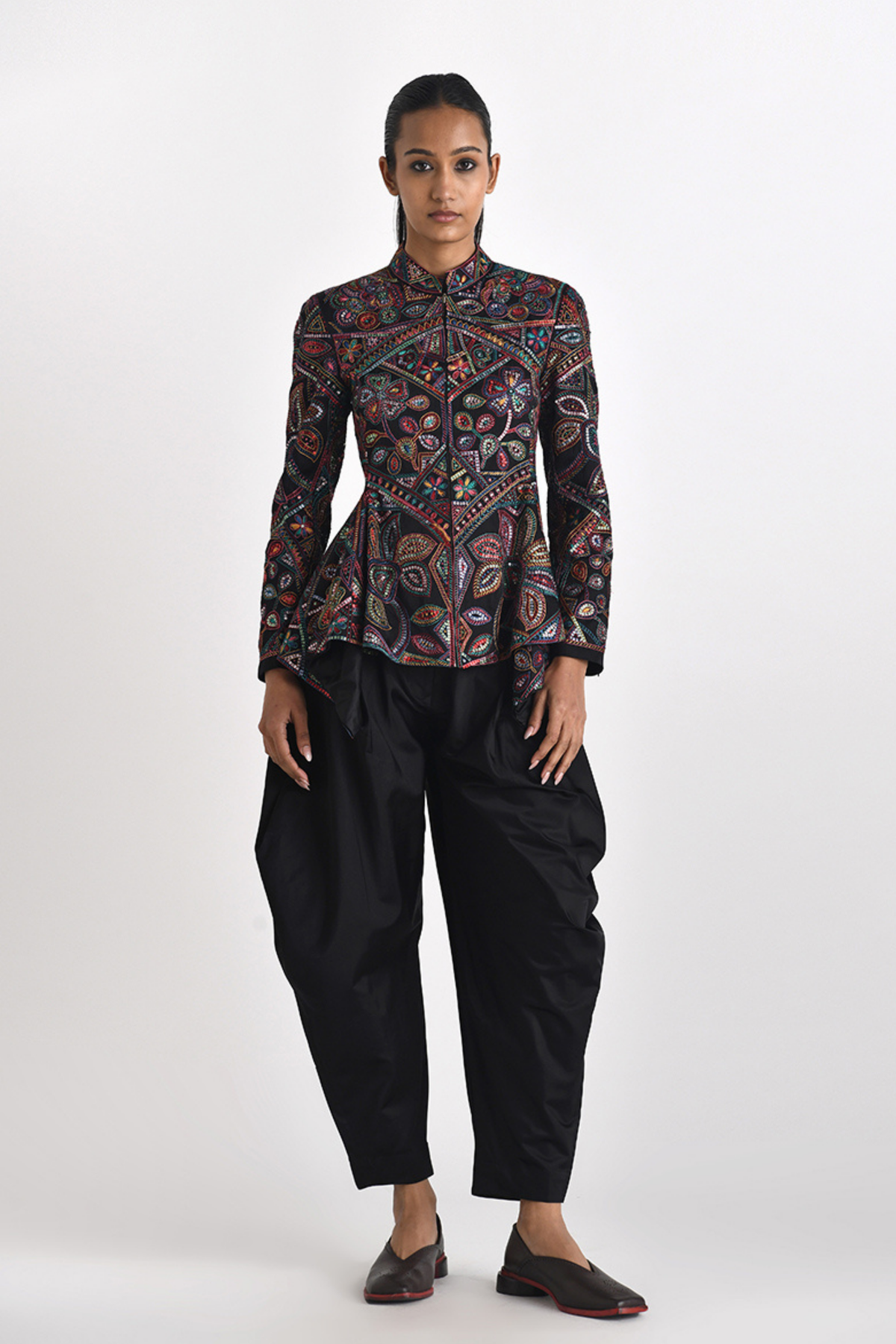 Antea Asymmetric Multi Colour Jacket