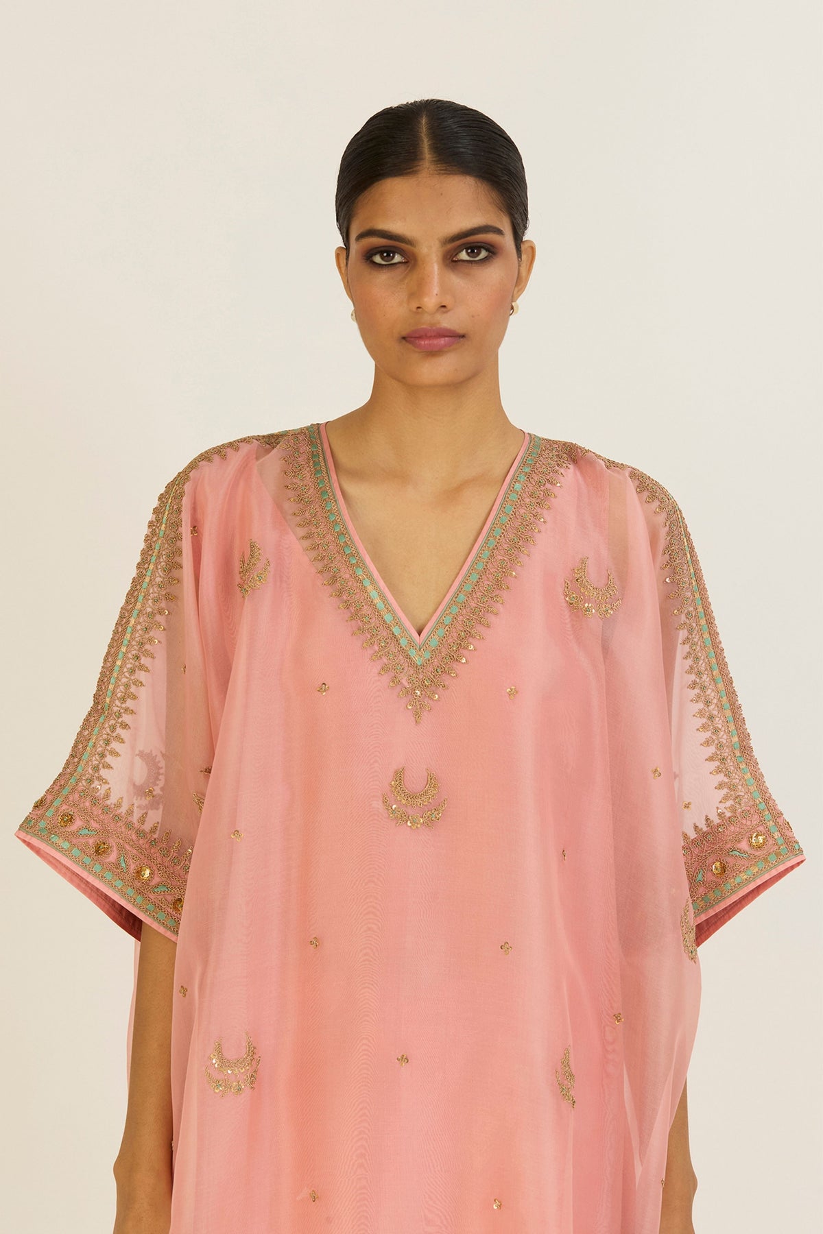 Sailo Salmon Pink Kaftan