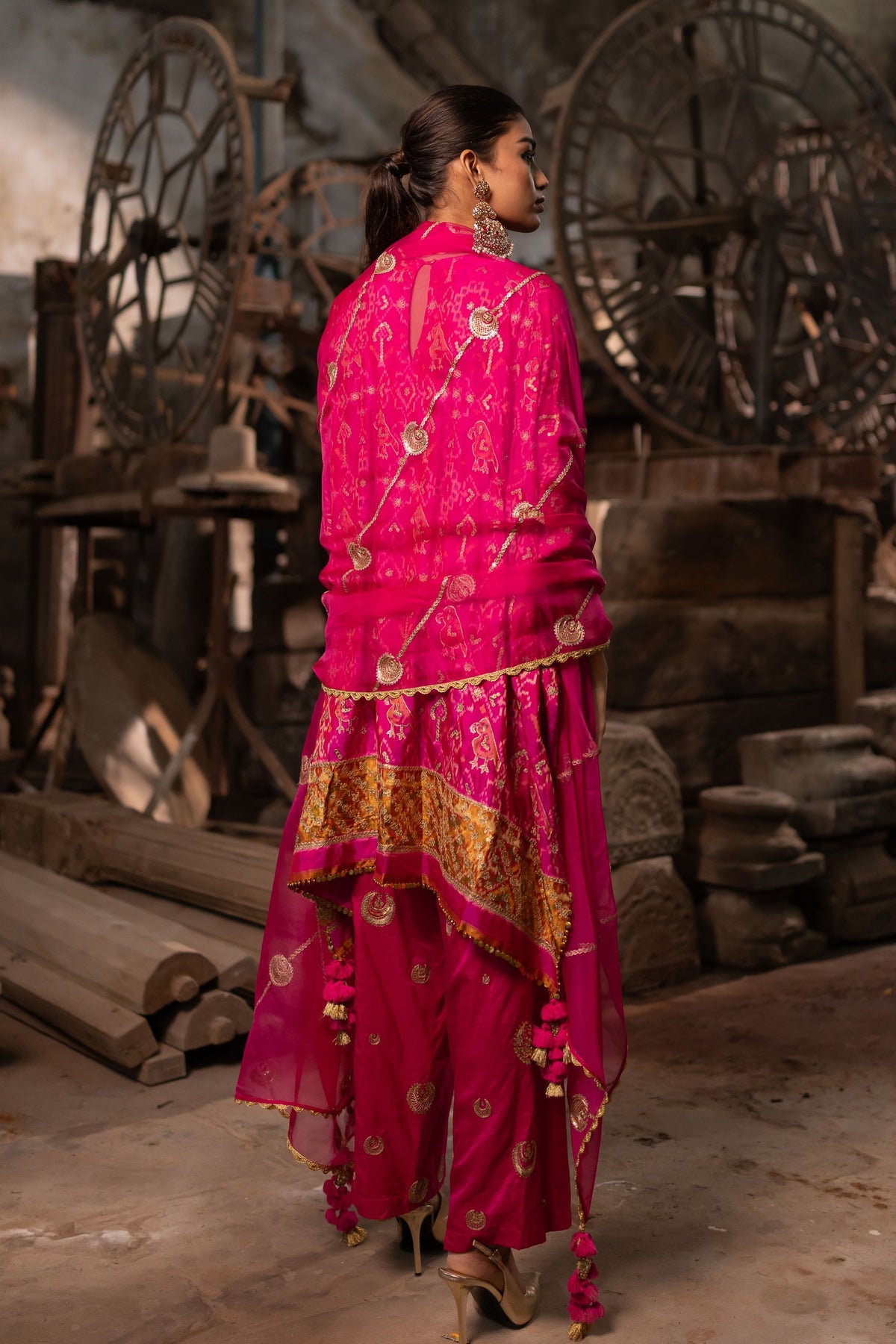 Pink Kaftan With  Pants