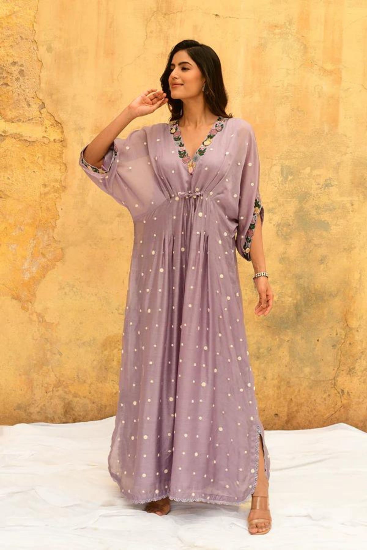 Lilac Orchid Long Kaftan