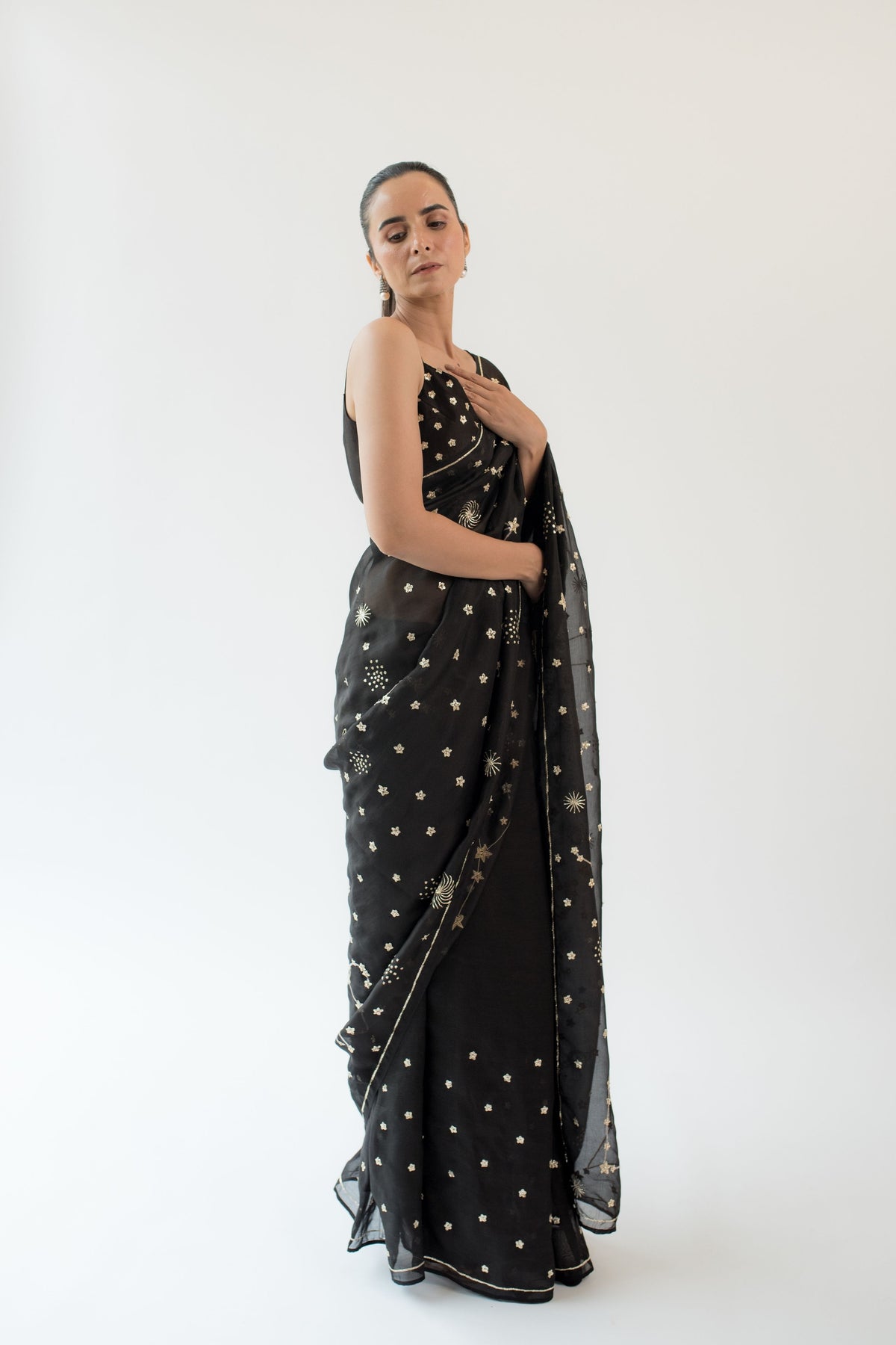 Andromeda Black Saree