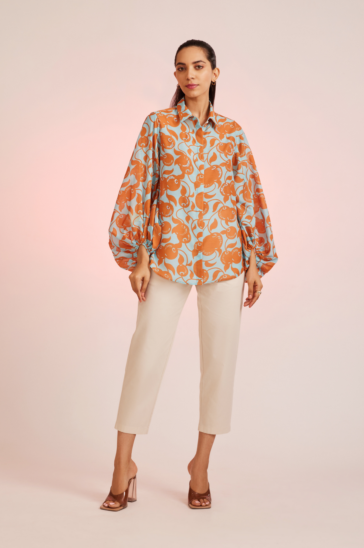 Naranjos Hand Embellished Relaxed Fit With Statement Sleeves