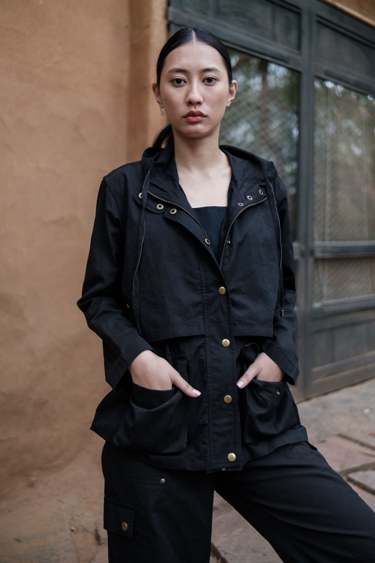 Black Kyoto Utility Jacket