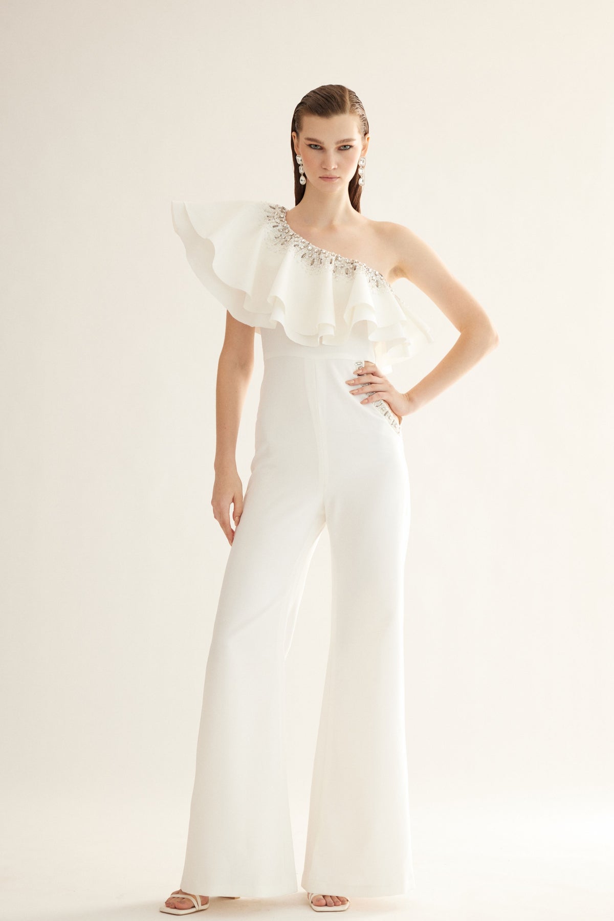 Egg Shell White Jumpsuit