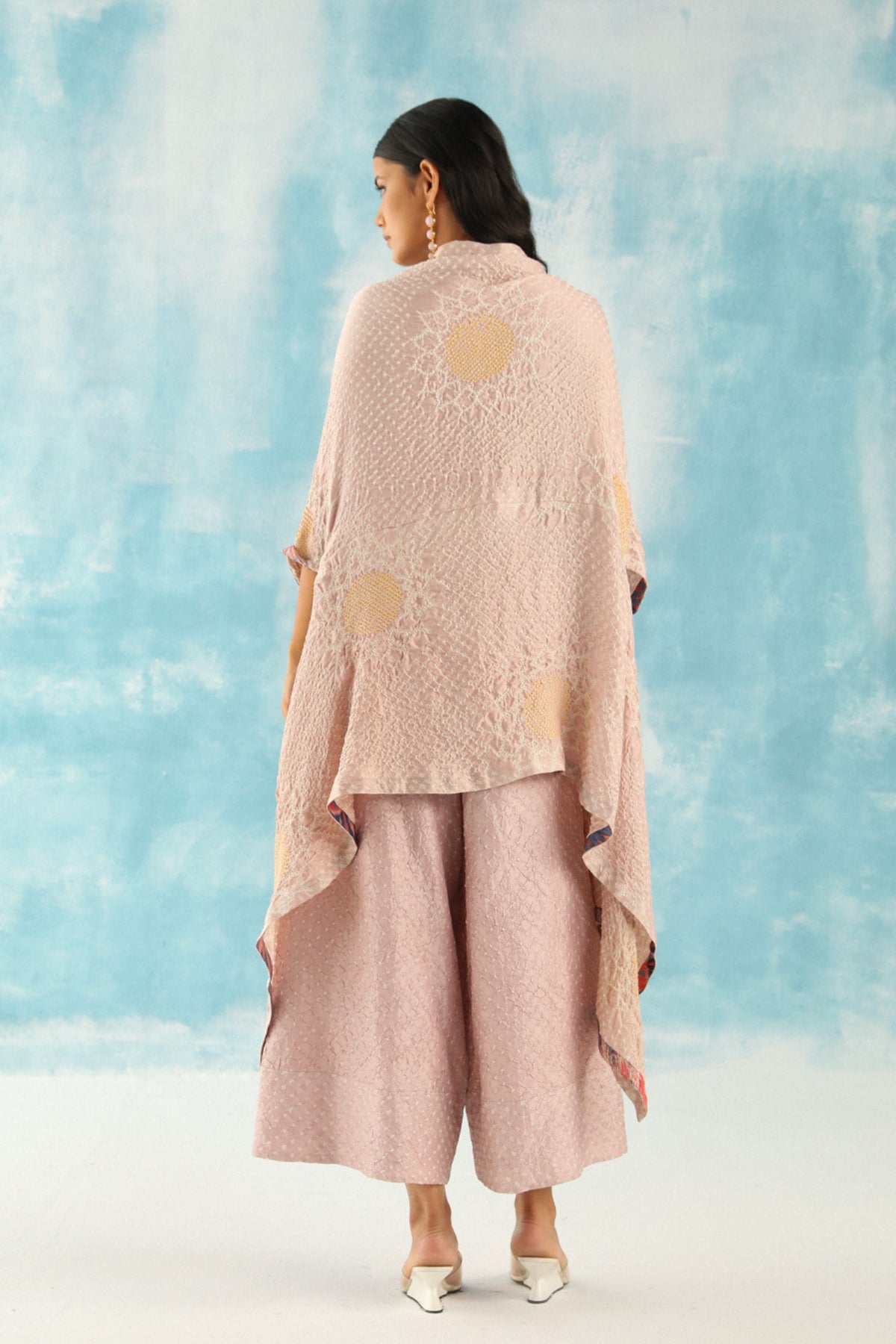 Blush Peach Cape Tunic