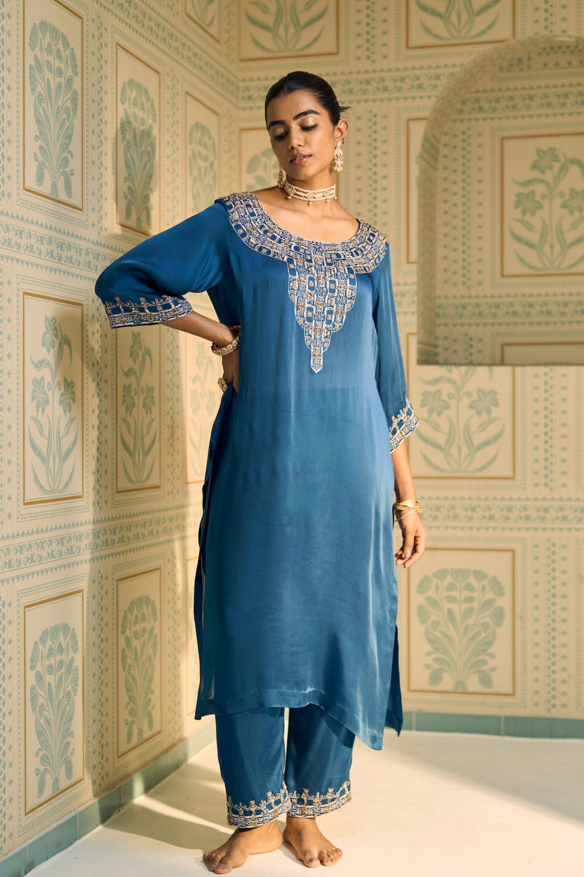 Blue Isha Kurta Set