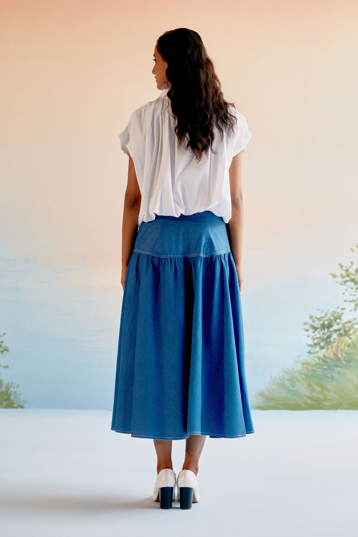 Echo Denim Skirt