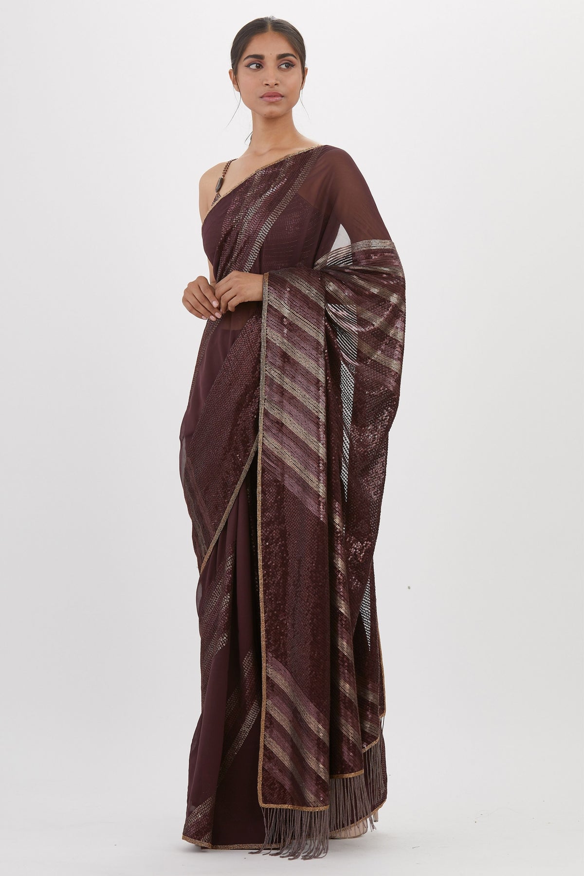 Vino Sequin Saree Set