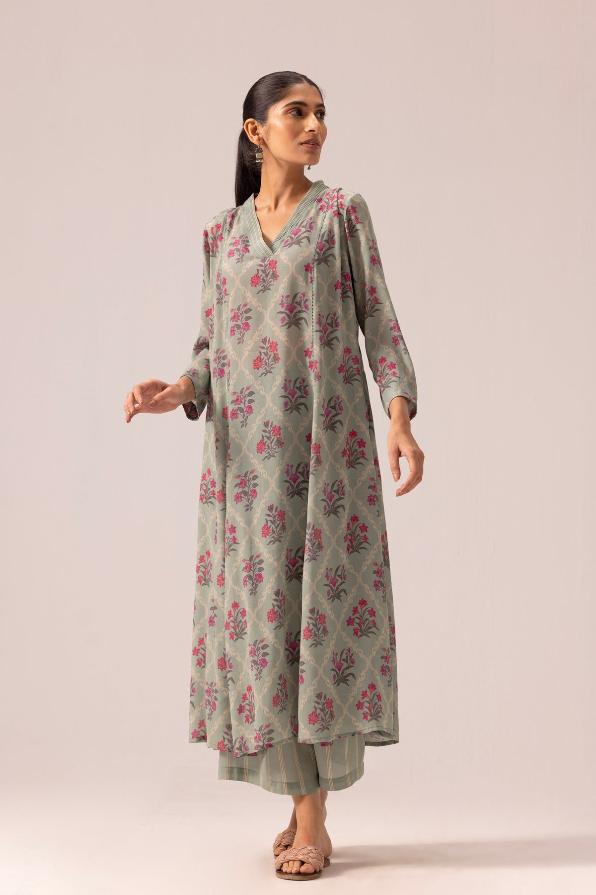 Thea Beige Kurta Set