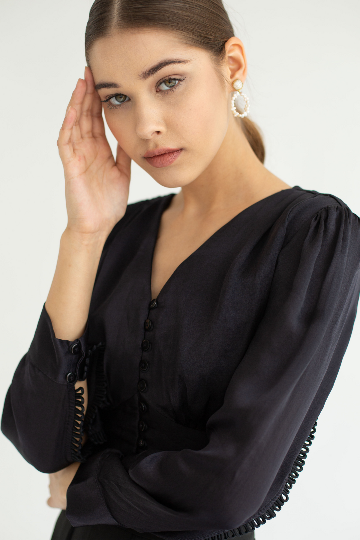 Rosa Black Blouse