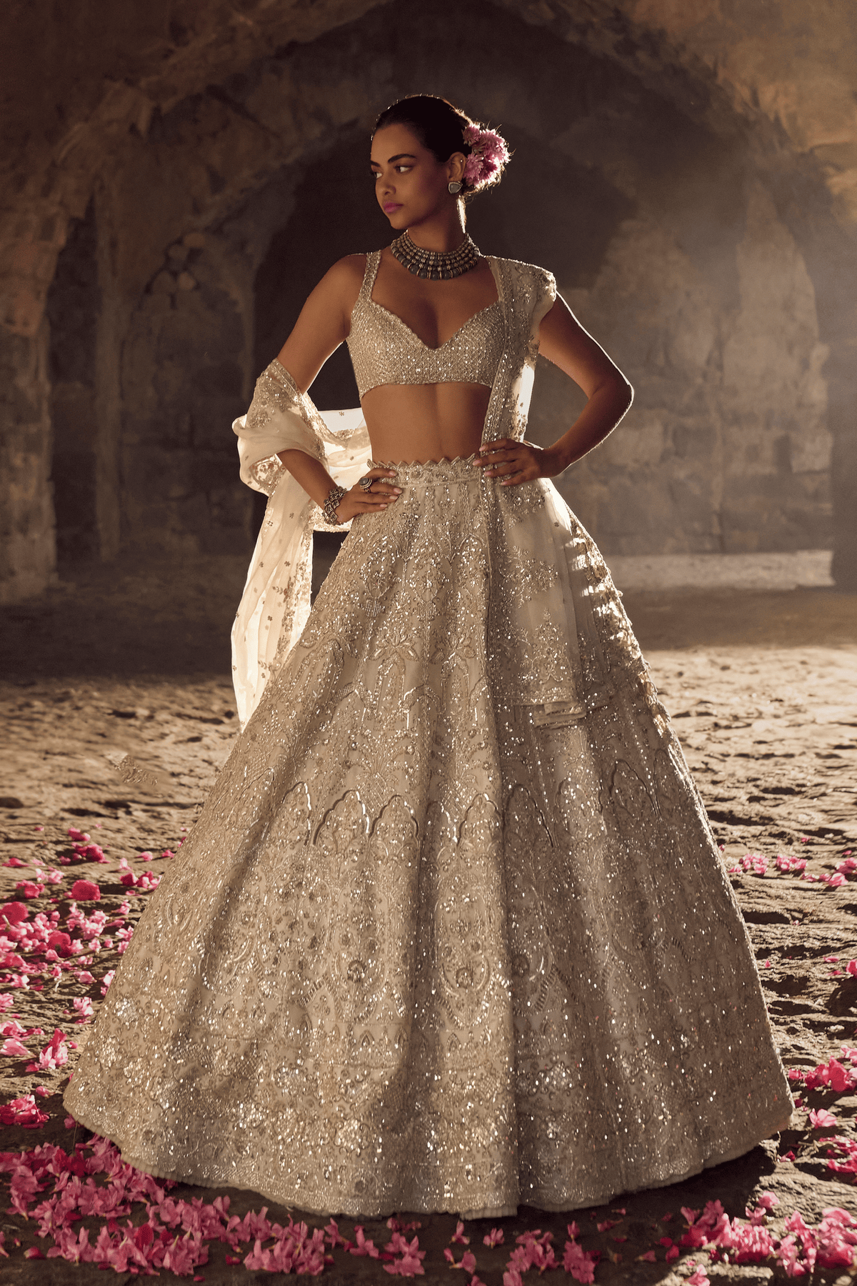 Ivory Sneha Lehenga Set