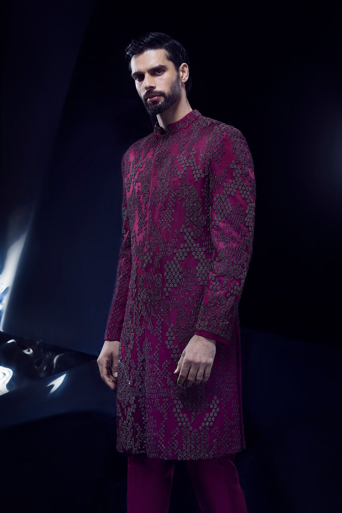 Pyrrhus Garnet Sherwani