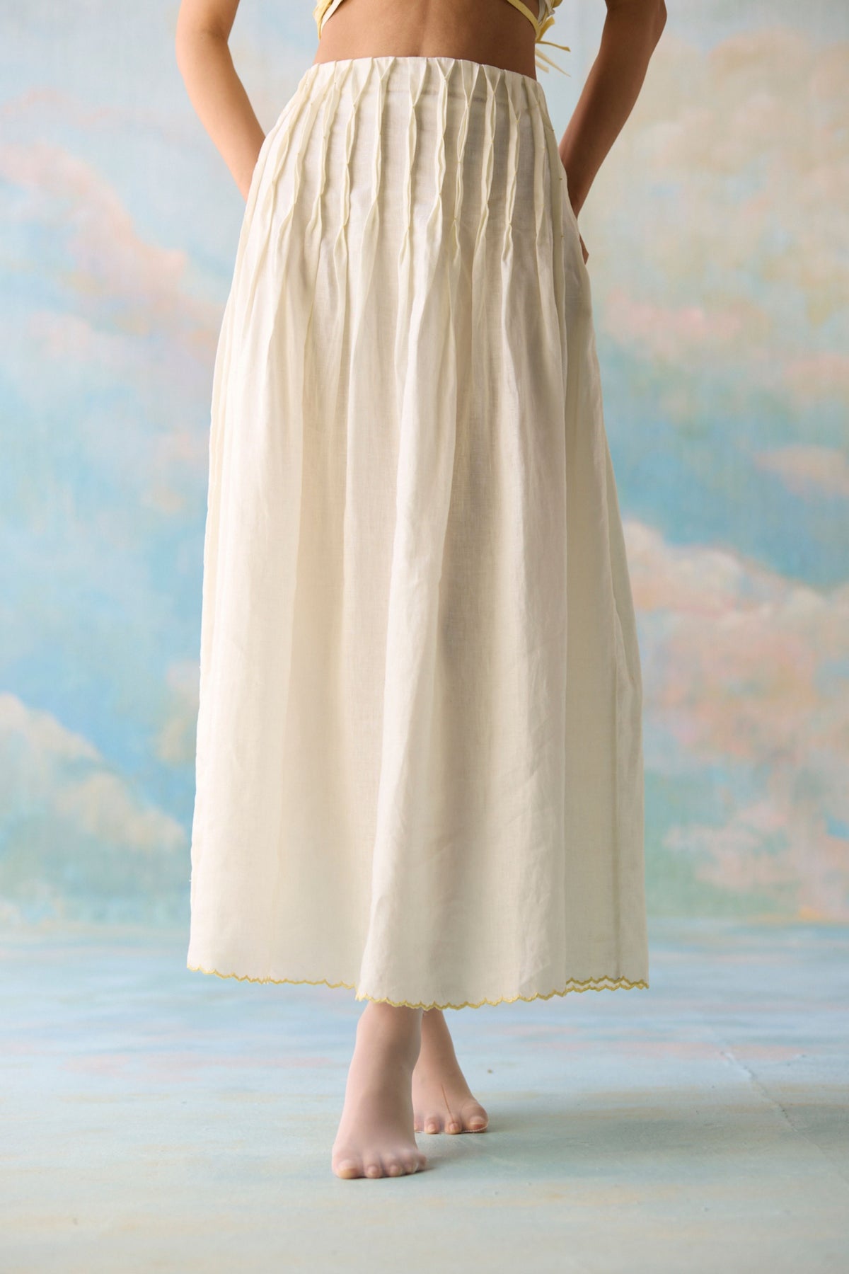 Cloud Smocked Skirt