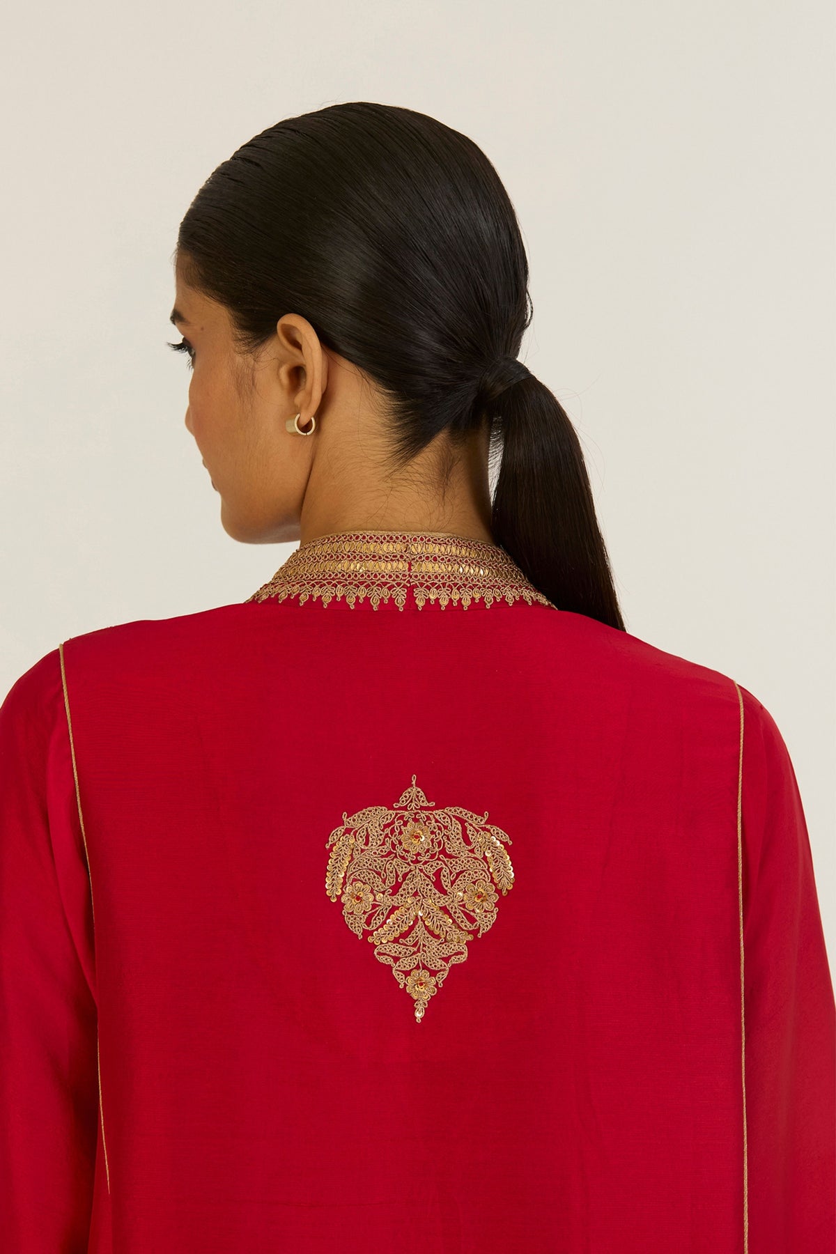 Rekha Red Kurta &amp; Pants